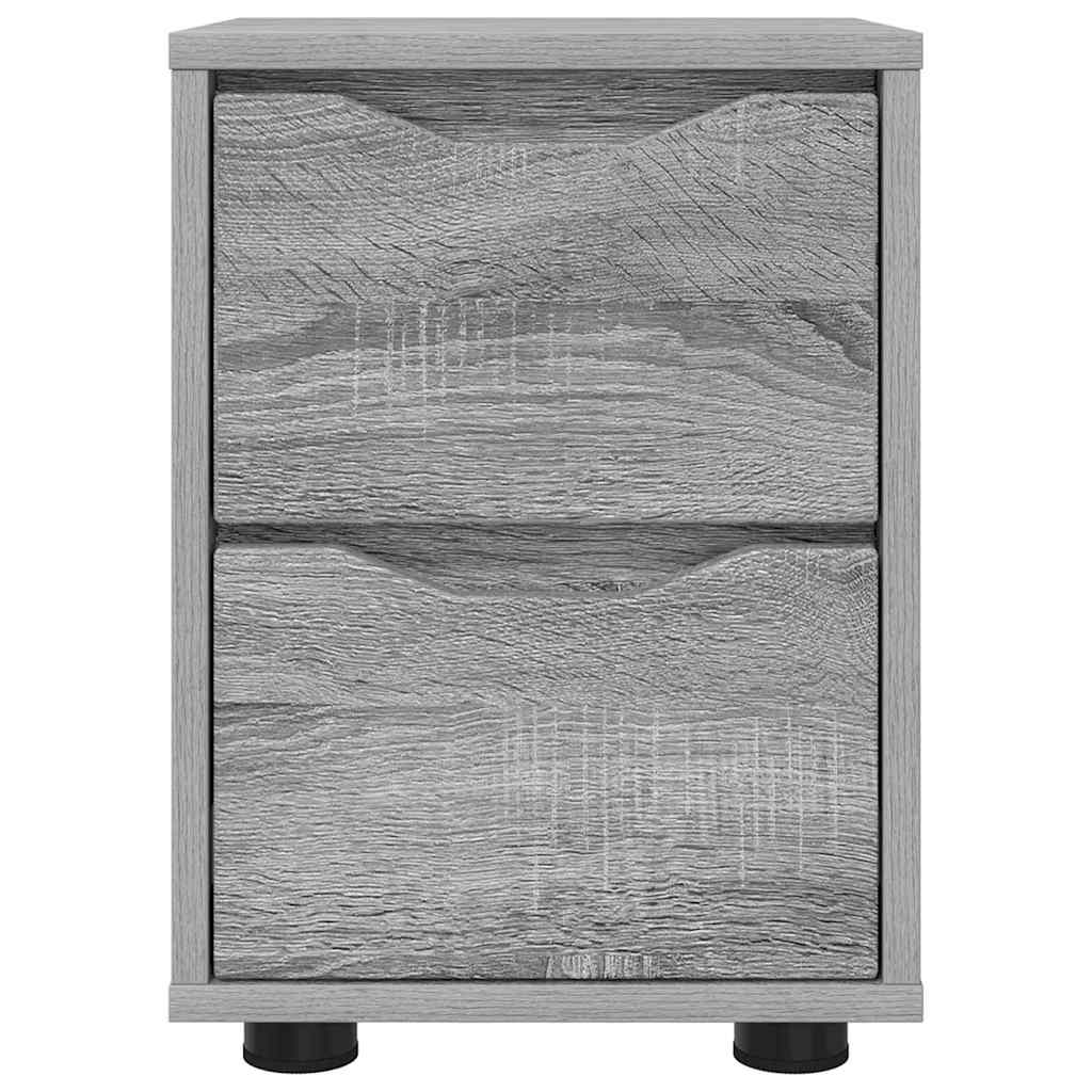 Noćni ormarići s ladicama 2 pcs Siva Sonoma 30,5 x 30 x 43 cm