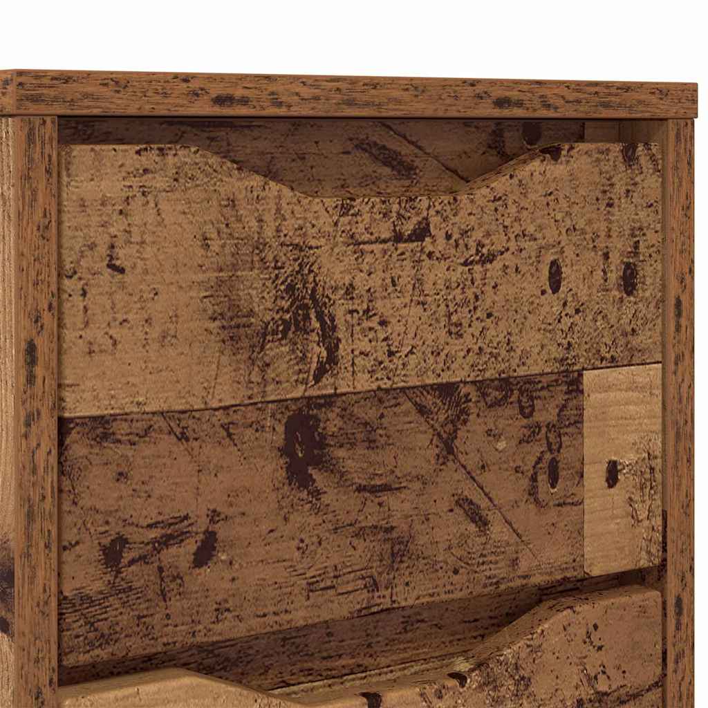 Noćni ormarići s ladicama 2 pcs Staro drvo 30,5 x 30 x 43 cm
