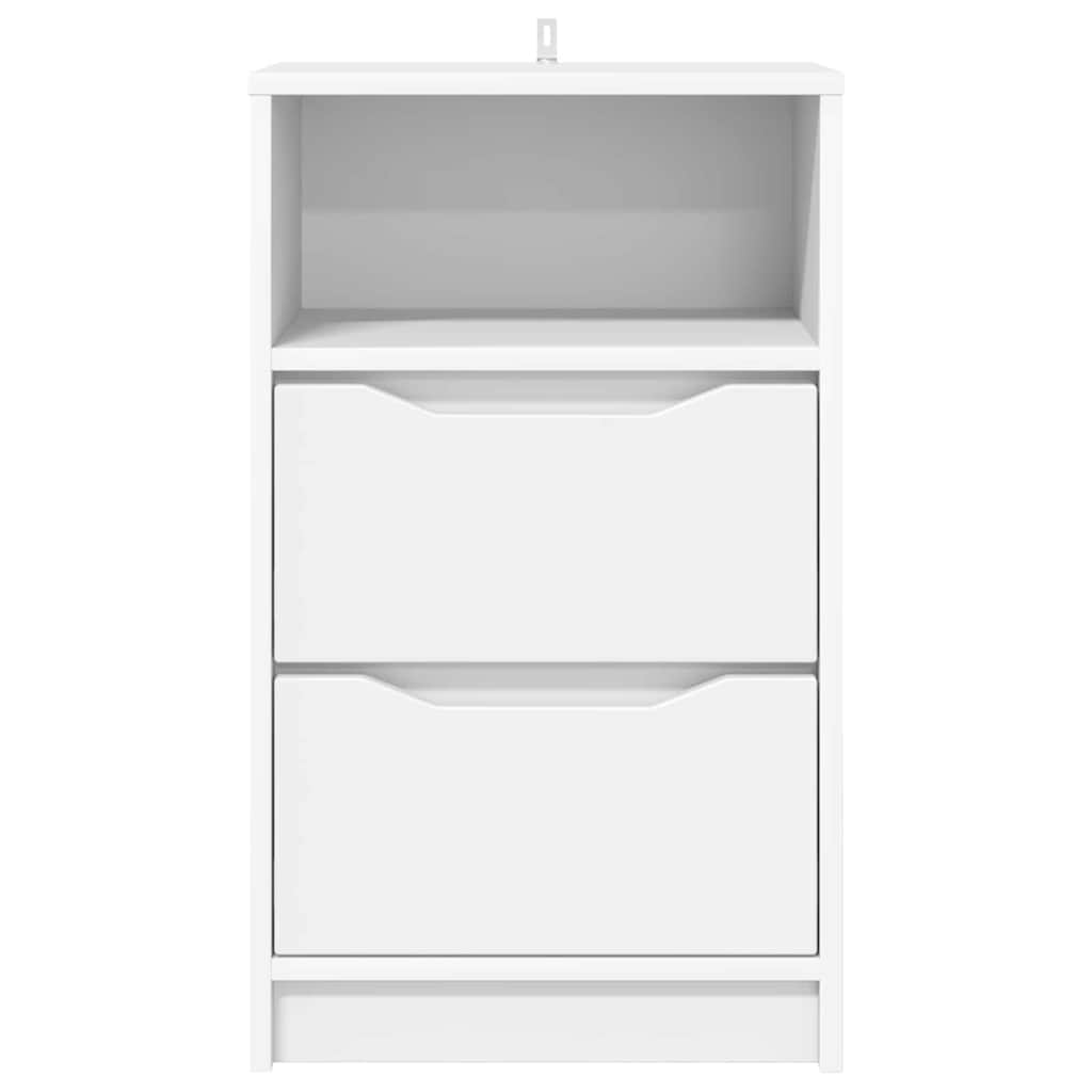 Noćni ormarići 2 pcs Bijelo 40 x 30 x 467 cm Konstruirano drvo