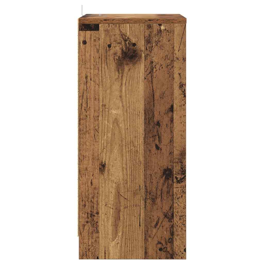 Noćni ormarići s ladicama 2 pcs Staro drvo 40 x 30 x 467 cm