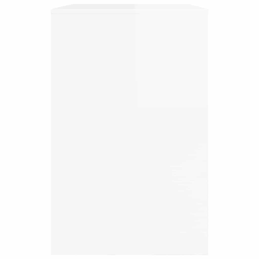 Stol Visoki Sjaj Bijeli 100 x 50 x 78 cm Konstrukcijsko drvo