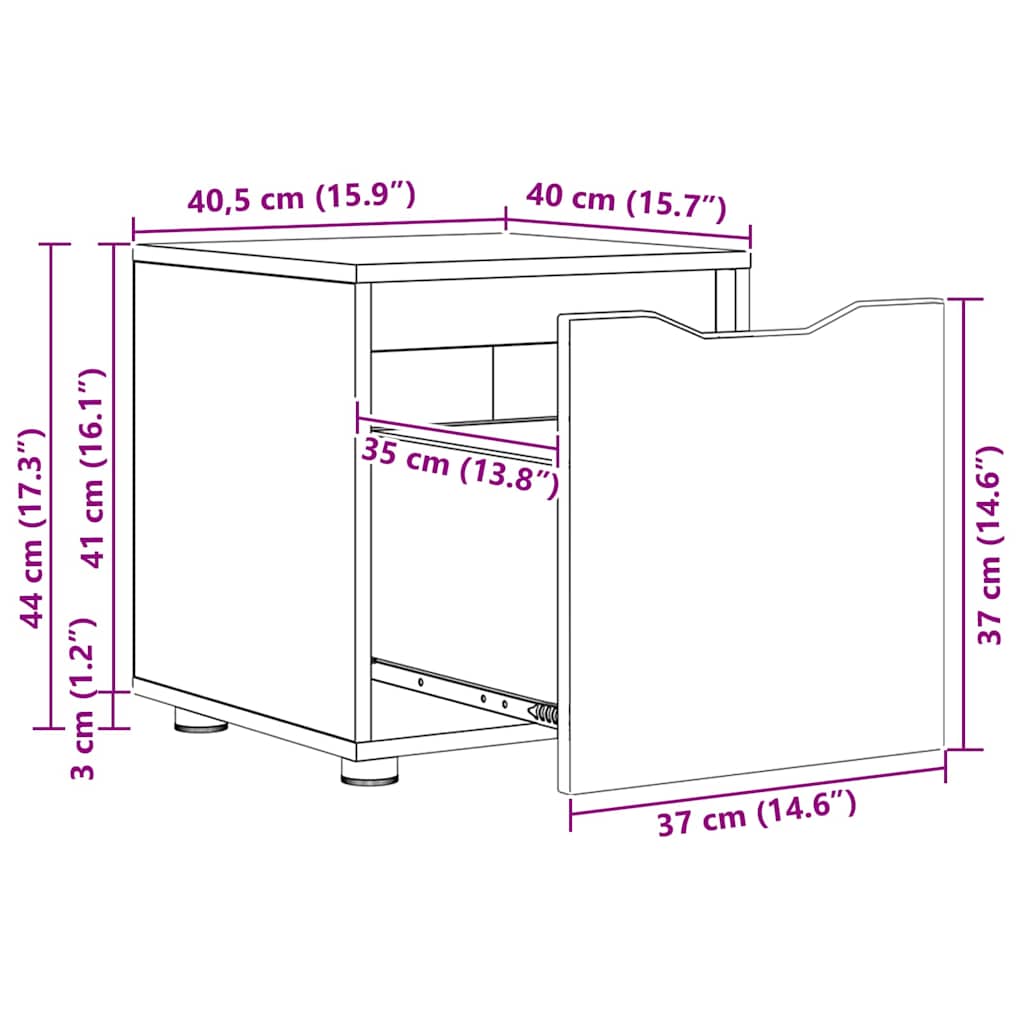 Kupaonski ormar Staro drvo 40,5 x 40 x 44 cm Konstruirano drvo