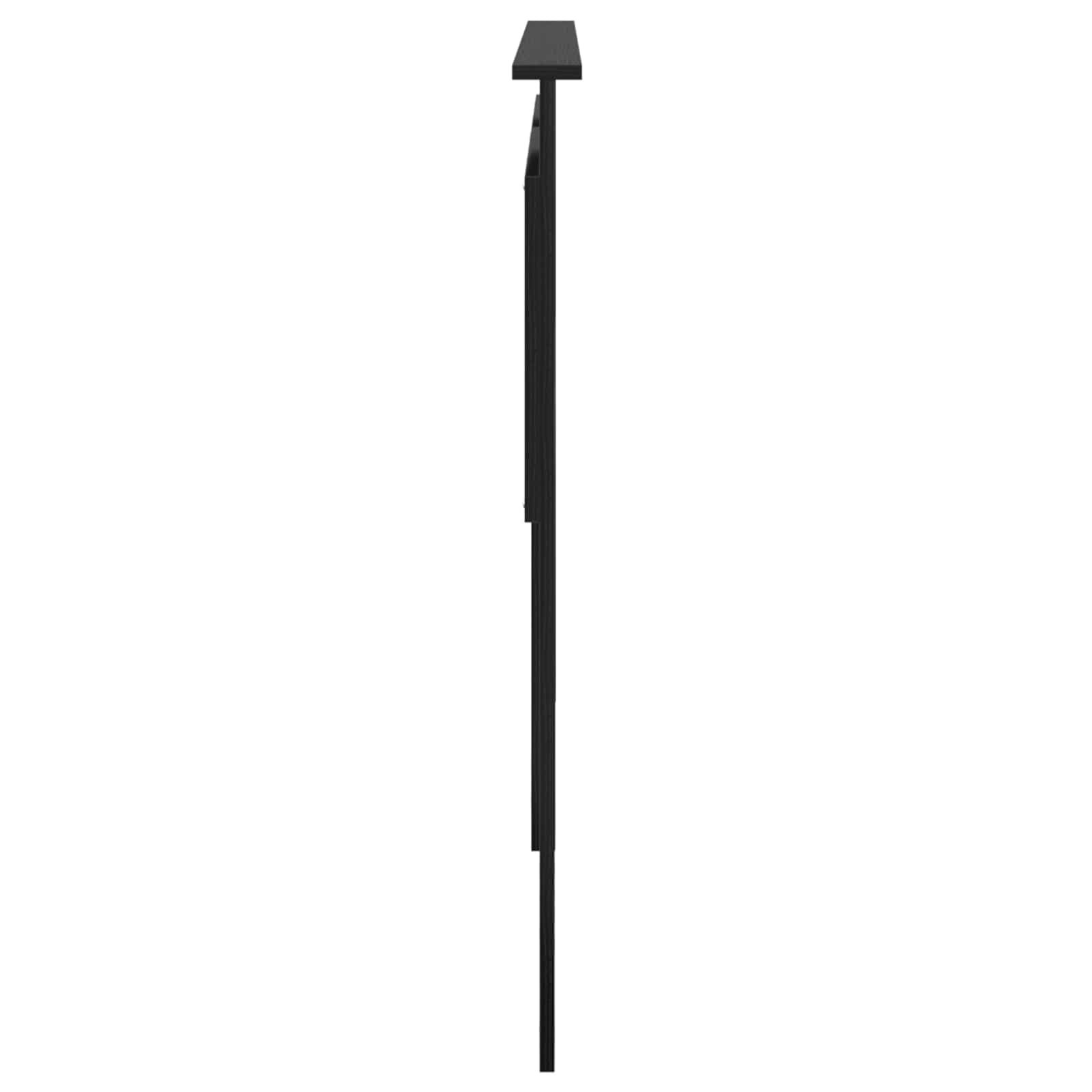 Uzglavlje s uzglavljem Crni hrast 180 cm Konstruirano drvo
