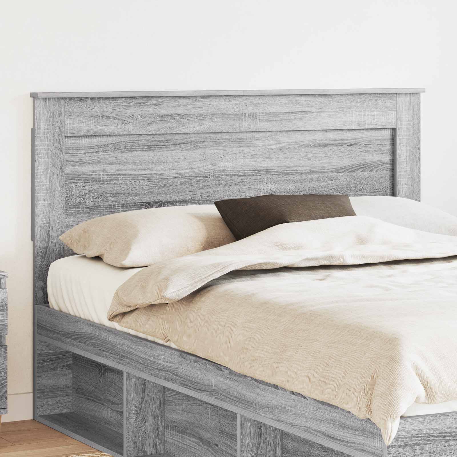 Uzglavlje s uzglavljem Siva Sonoma 150 cm Konstruirano drvo