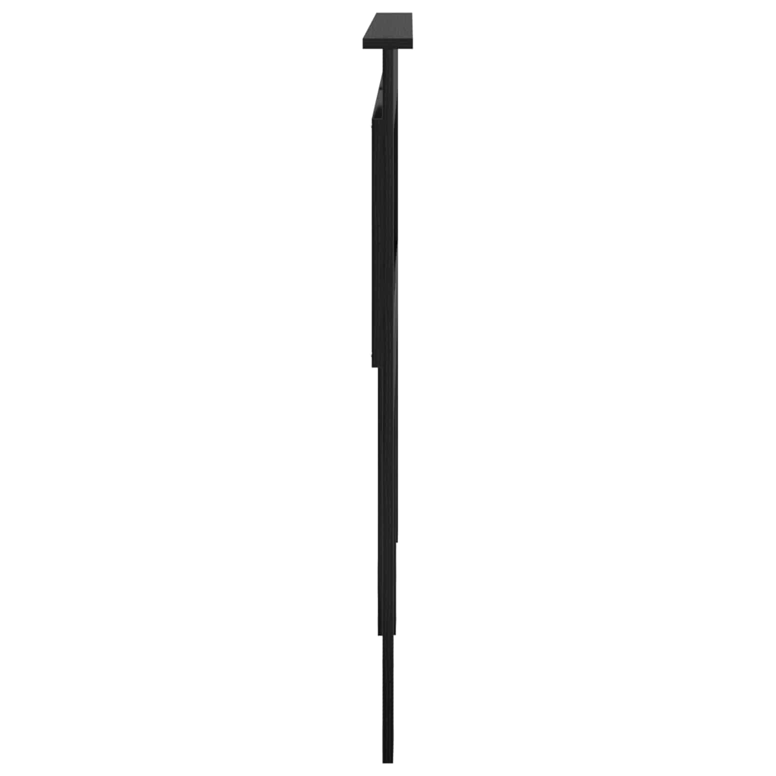 Uzglavlje s uzglavljem Crni hrast 135 cm Konstruirano drvo