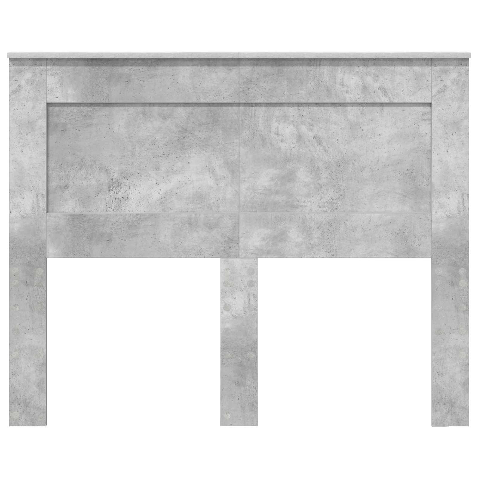 Uzglavlje s uzglavljem Betonski sivi 135 cm Konstruirano drvo