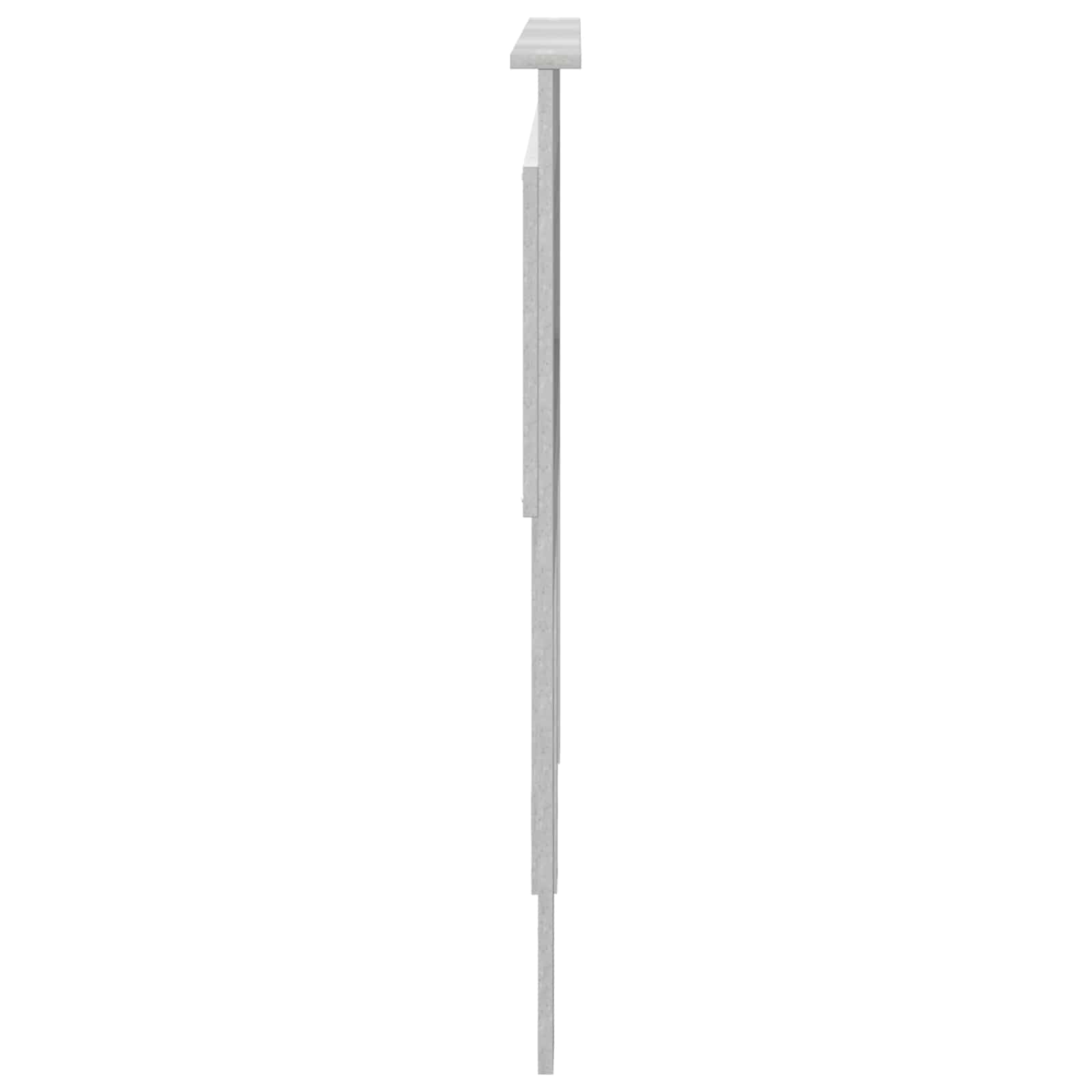 Uzglavlje s uzglavljem Betonski sivi 135 cm Konstruirano drvo