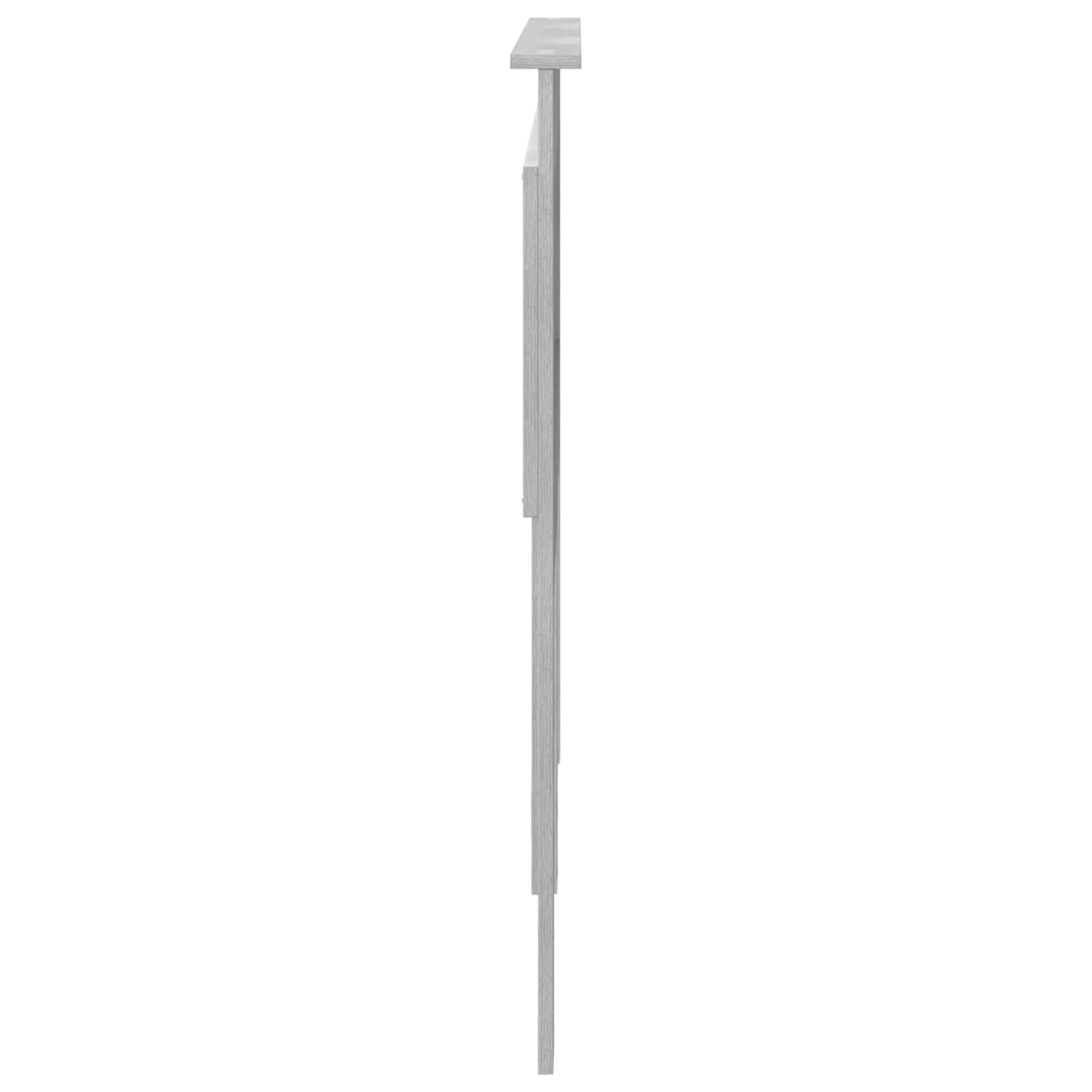Uzglavlje s uzglavljem Siva Sonoma 135 cm Konstruirano drvo