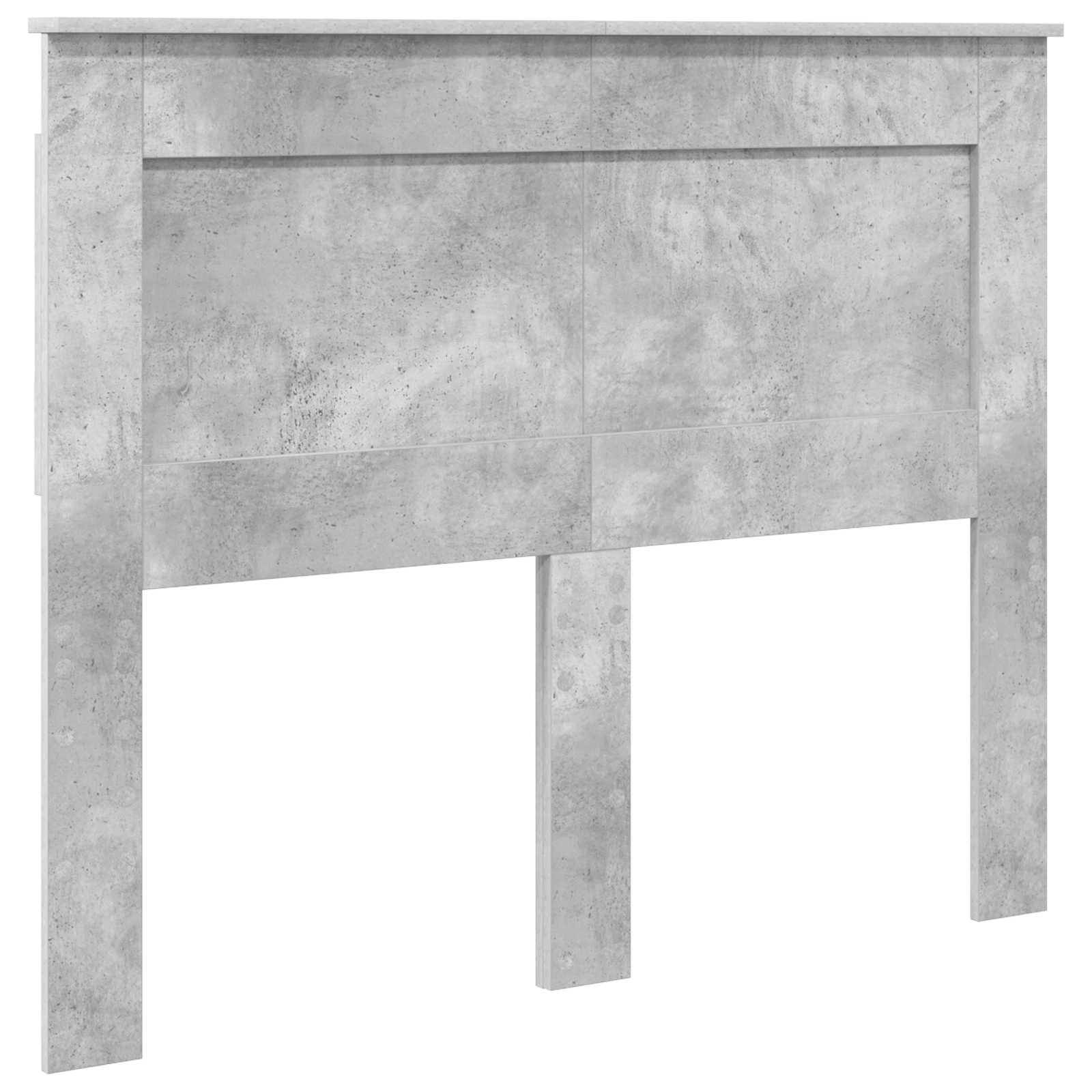 Uzglavlje s uzglavljem Betonski sivi 120 cm Konstruirano drvo