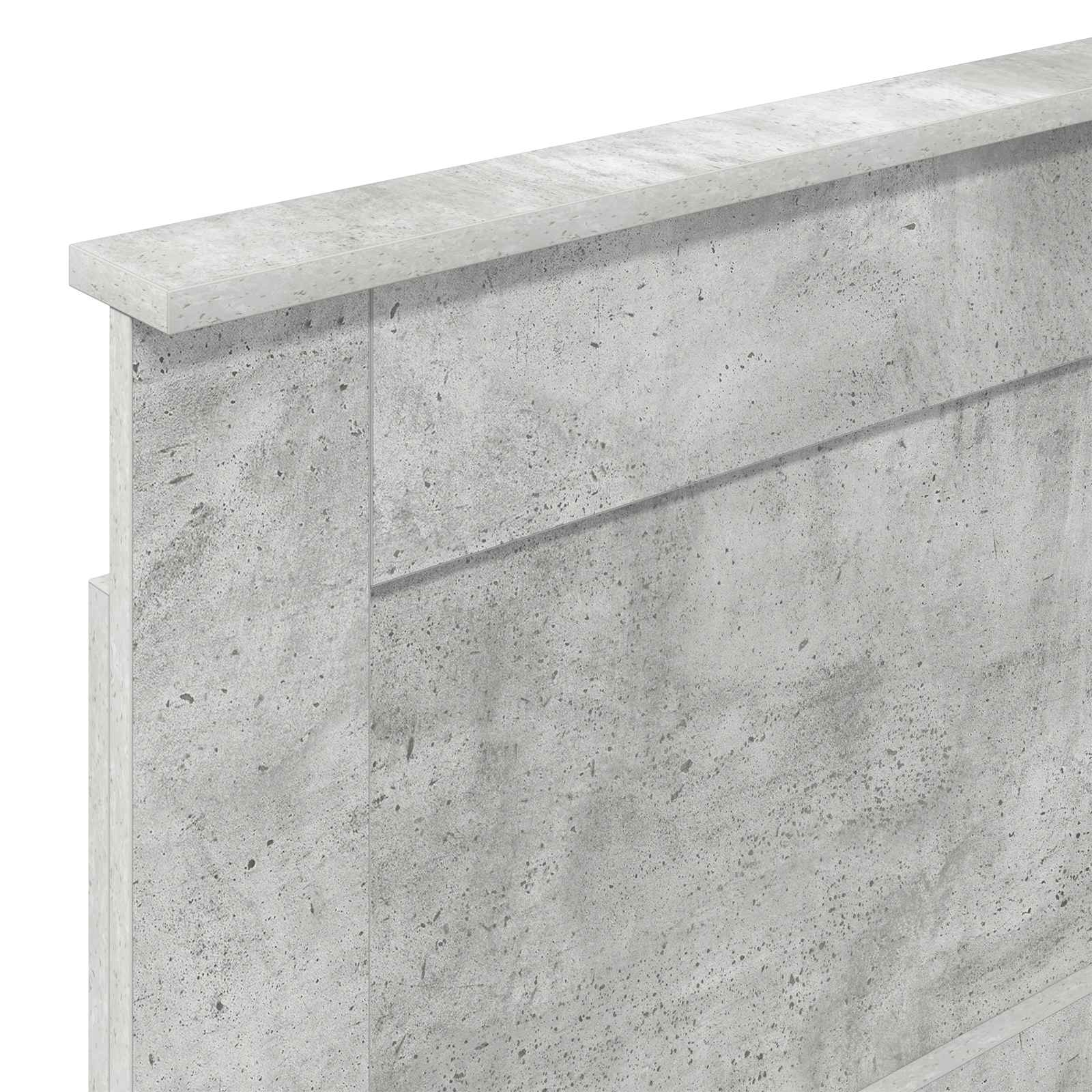 Uzglavlje s uzglavljem Betonski sivi 80 cm Konstruirano drvo