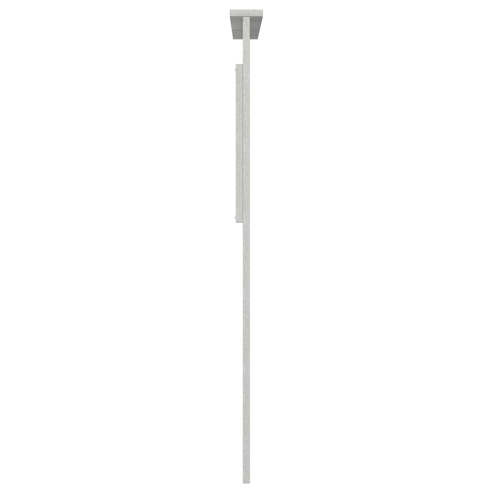 Uzglavlje s uzglavljem Betonski sivi 75 cm Konstruirano drvo