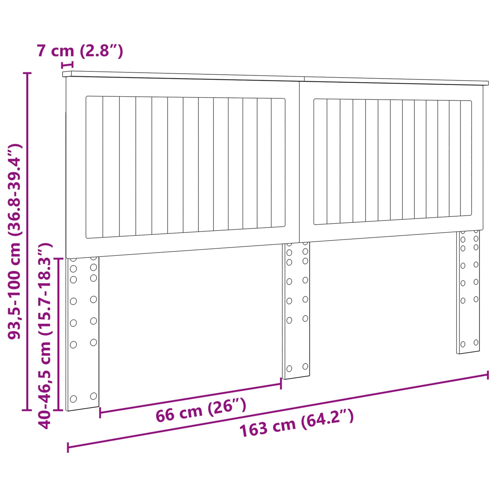 Uzglavlje s uzglavljem Crni hrast 160 cm Konstruirano drvo