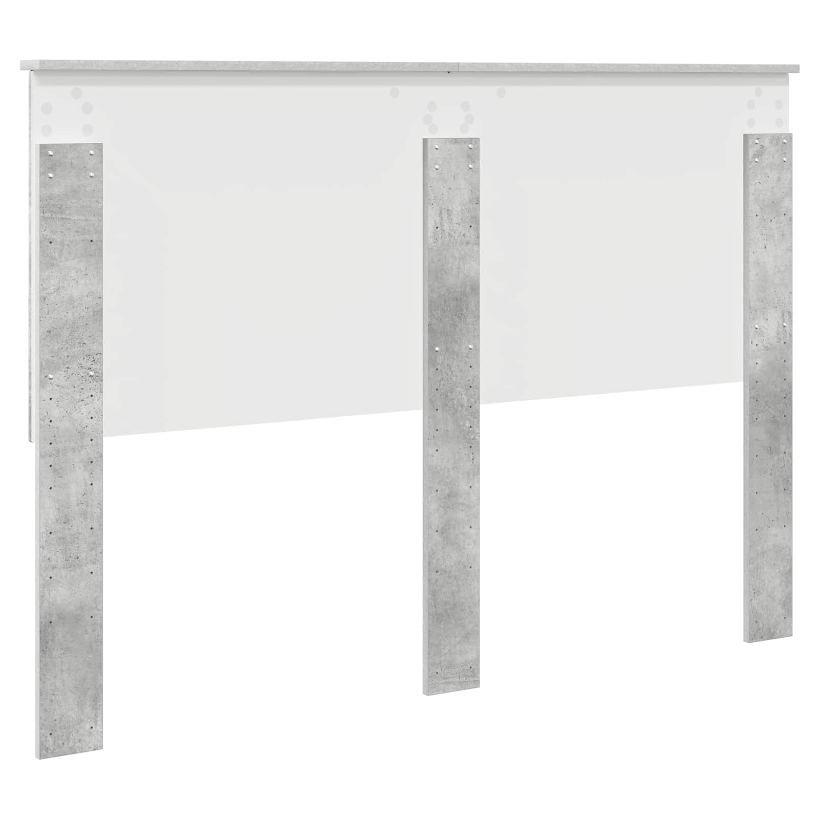 Uzglavlje s uzglavljem Betonski sivi 140 cm Konstruirano drvo