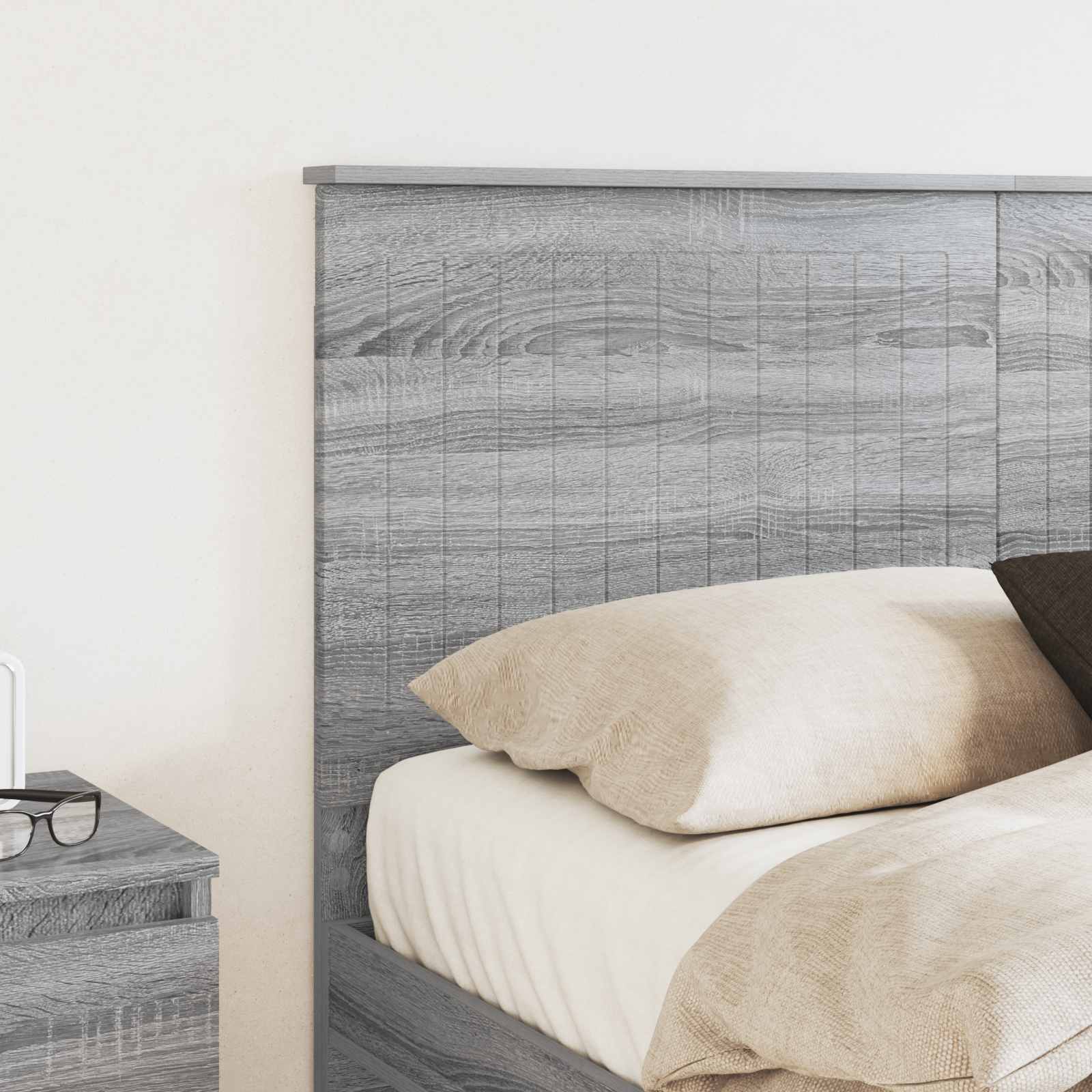 Uzglavlje s uzglavljem Siva Sonoma 140 cm Konstruirano drvo