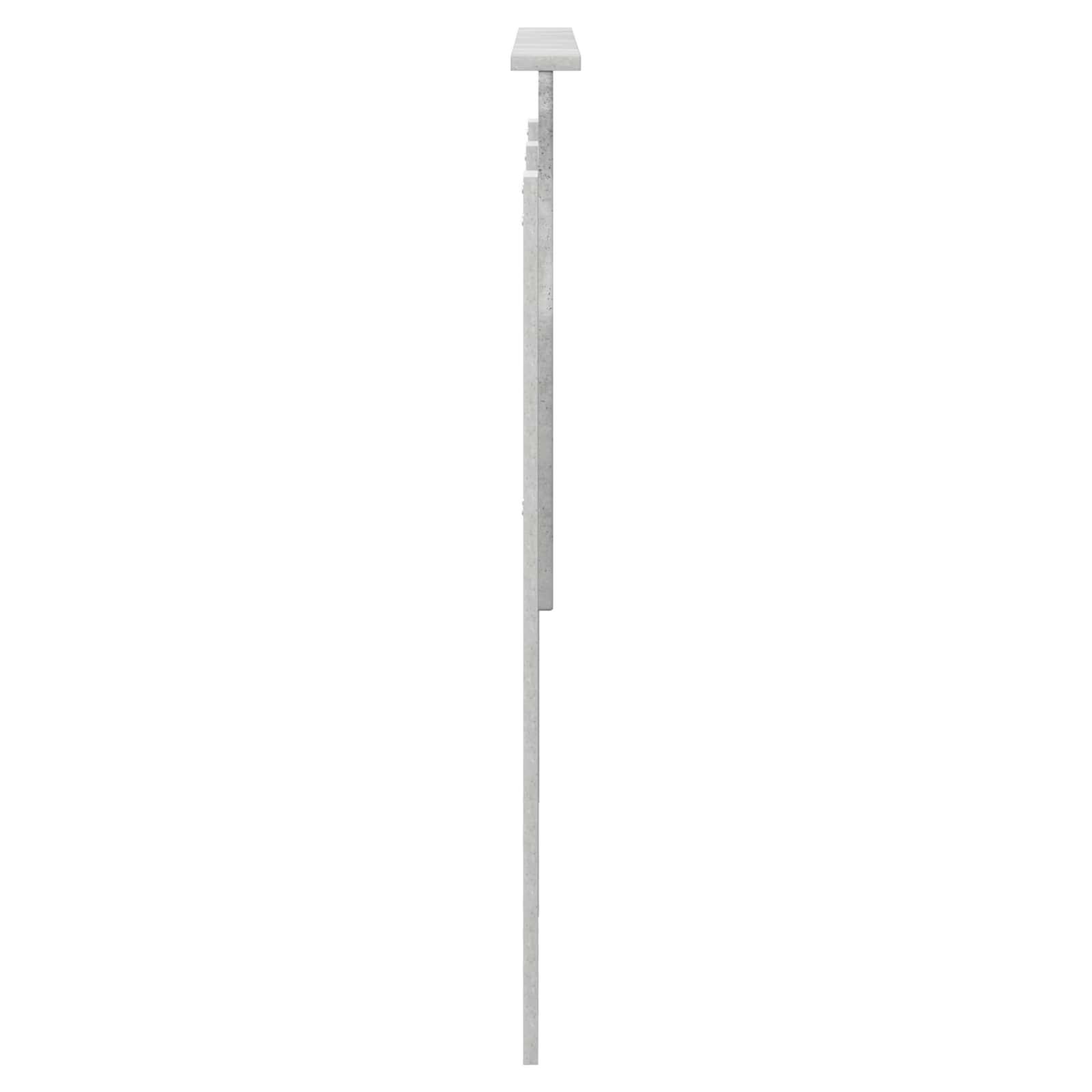Uzglavlje s uzglavljem Betonski sivi 135 cm Konstruirano drvo