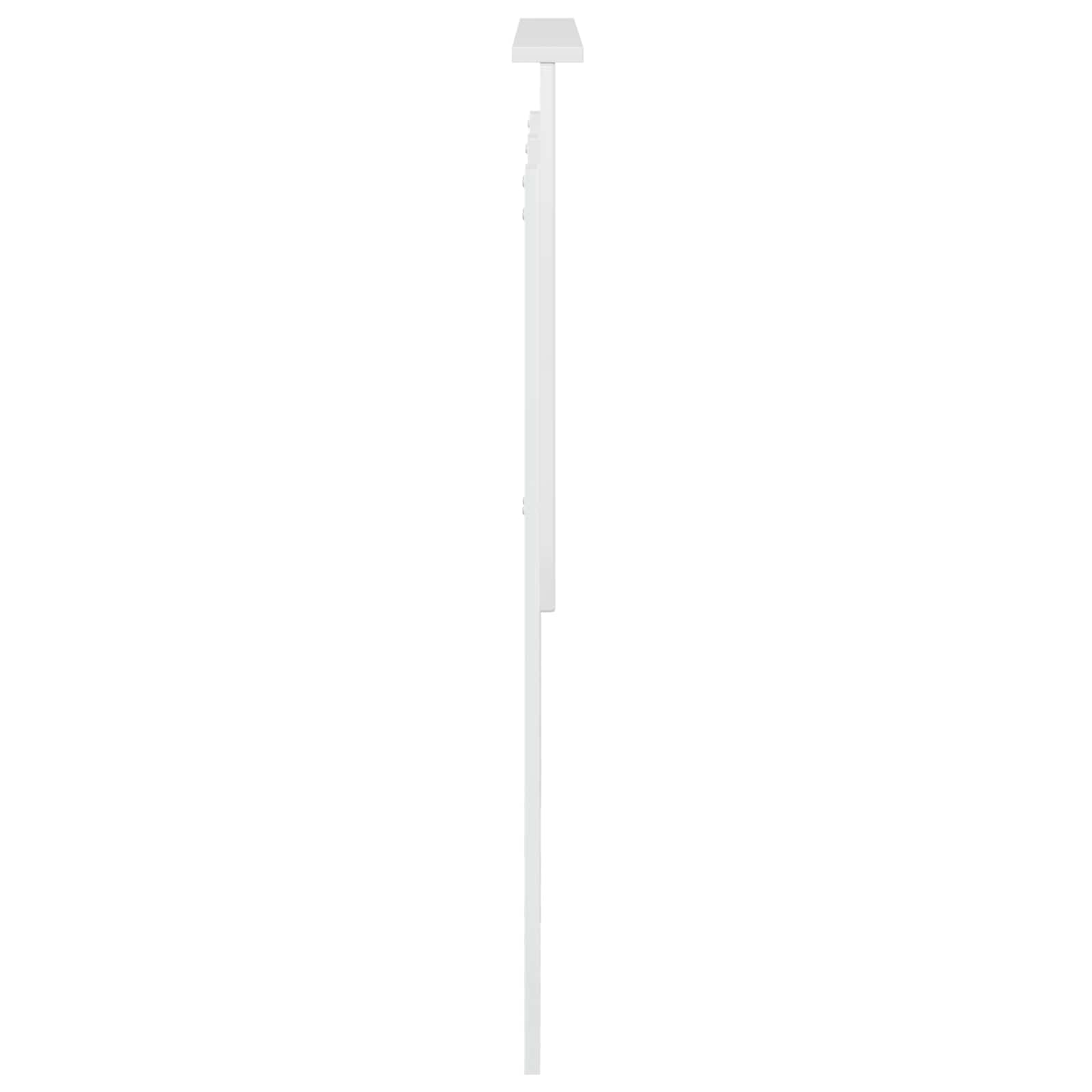 Uzglavlje s uzglavljem Sjajno bijelo 135 cm Konstruirano drvo