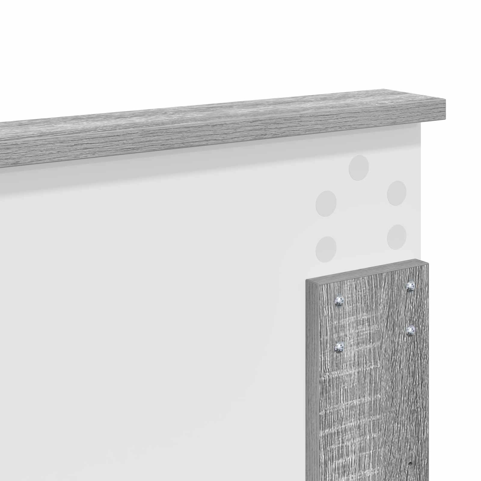 Uzglavlje s uzglavljem Siva Sonoma 120 cm Konstruirano drvo
