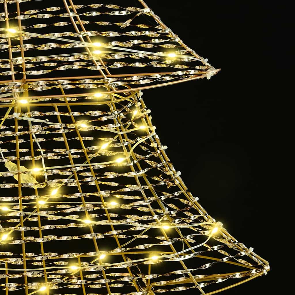 Božićno drvce s 240 LED svjetlima Topla bijela 181 cm PET