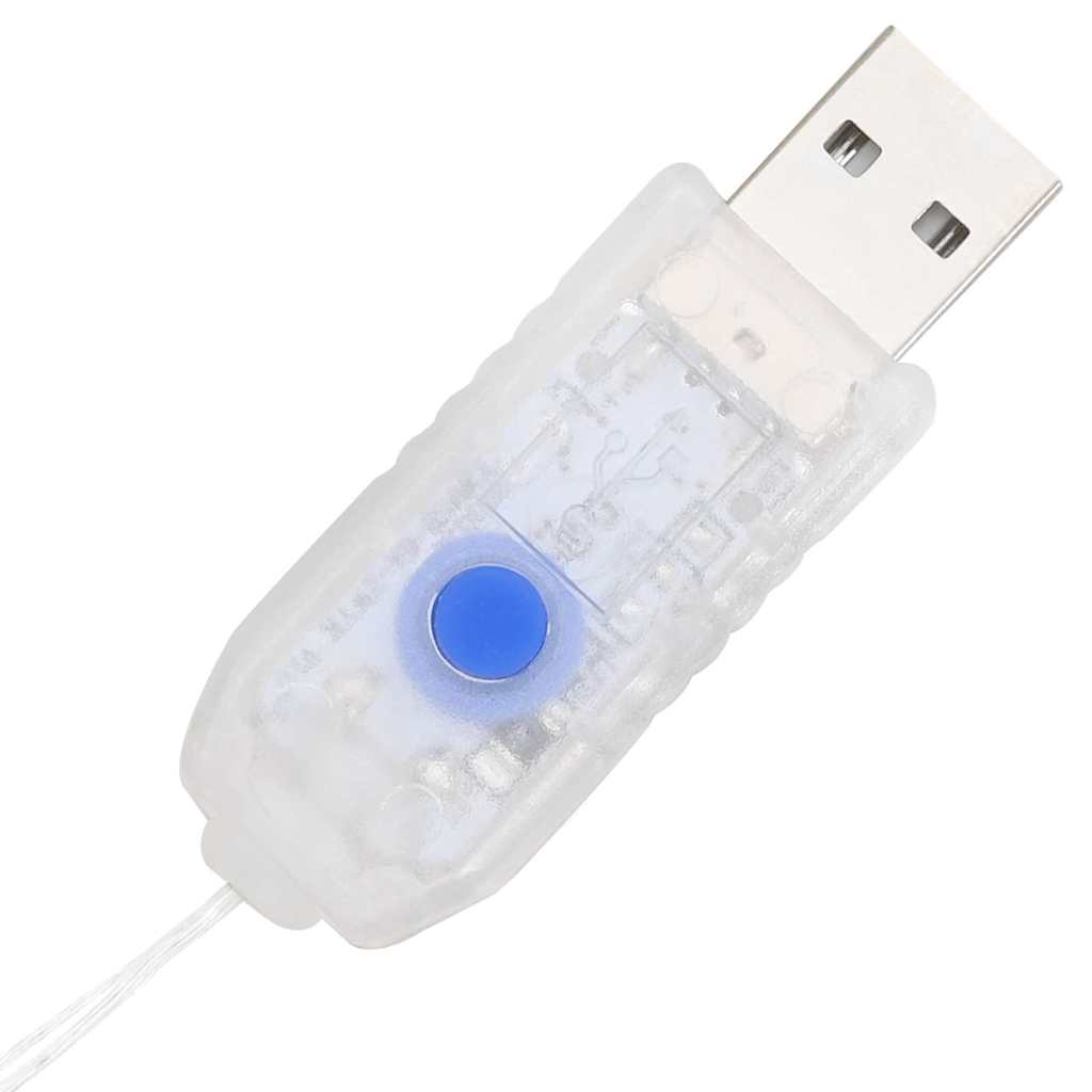 Vijenac s 150 LED svjetlima Hladna bijela 120 cm Akril