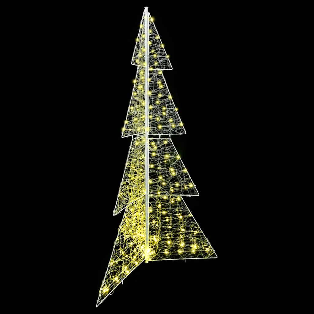 Božićno drvce s 240 LED svjetlima Topla bijela 180 cm Akril