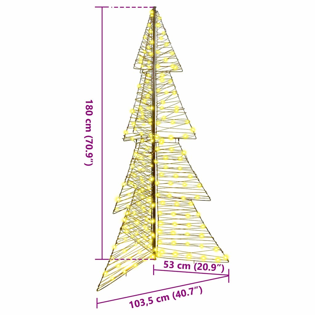 Božićno drvce s 240 LED svjetlima Topla bijela 180 cm Ratan