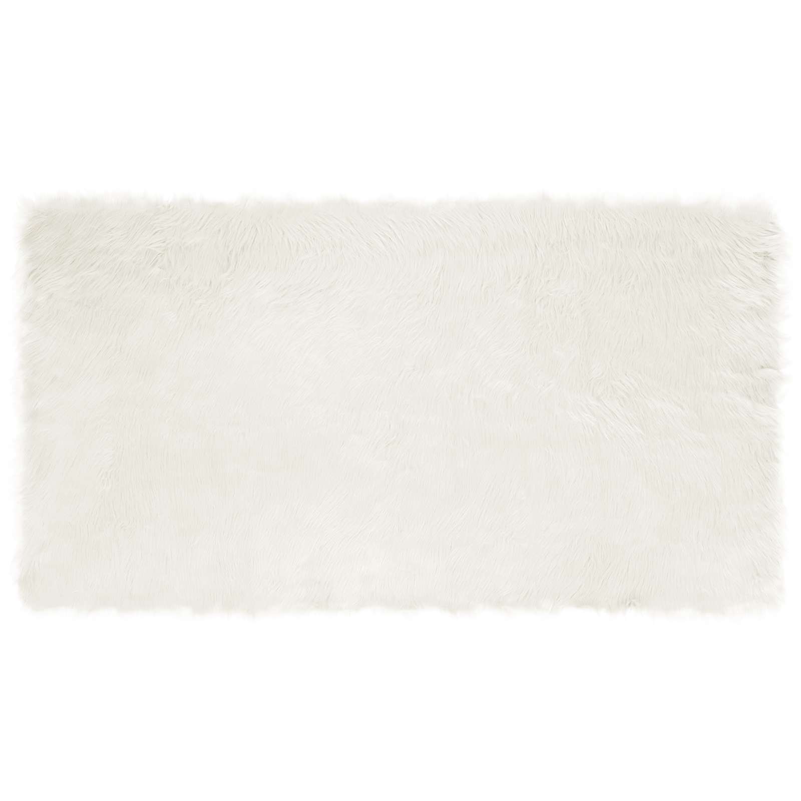 Tepih od umjetne ovčje kože TAFALLA Bijela 60 x 110 cm