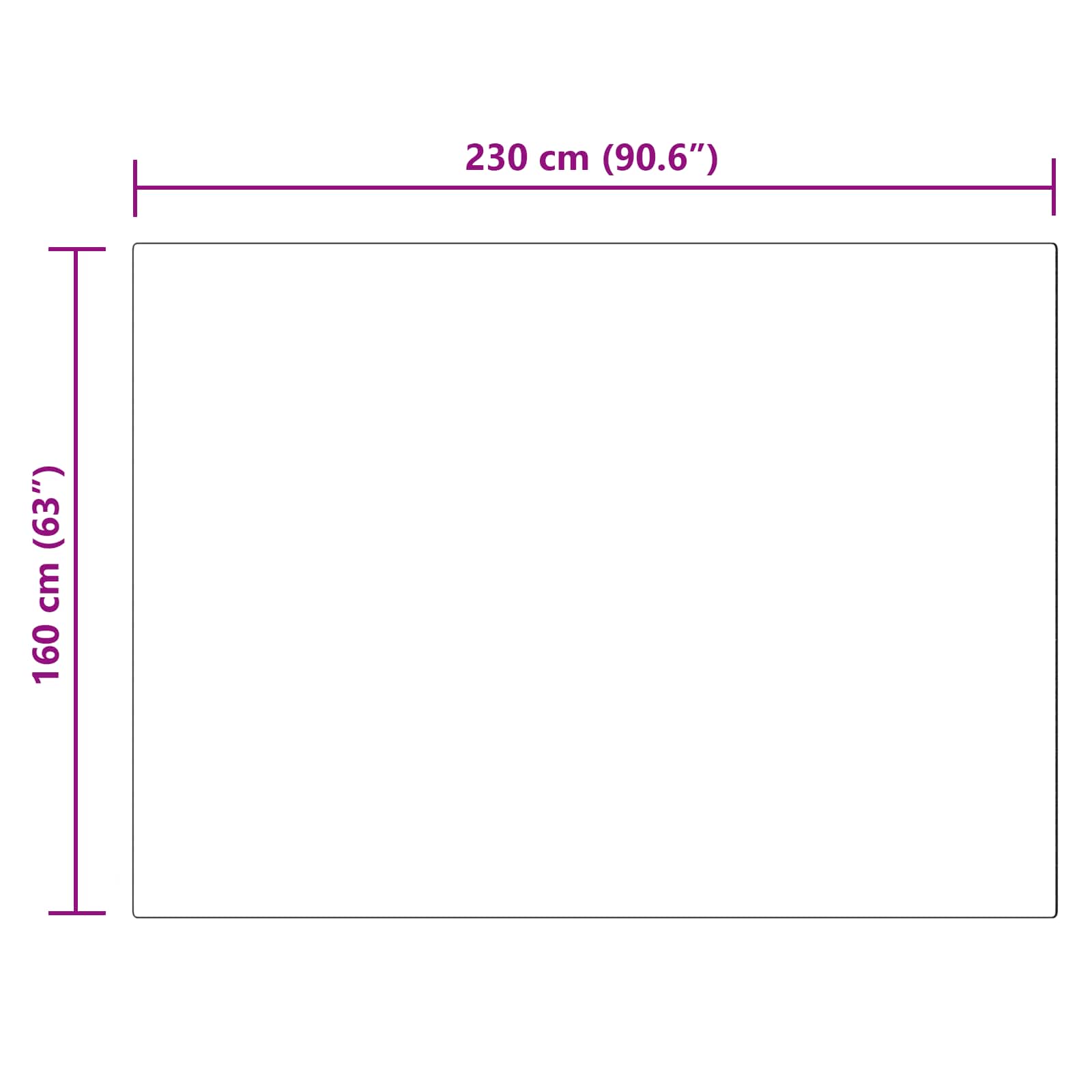 Tepih od umjetne ovčje kože TAFALLA Bijela 160 x 230 cm