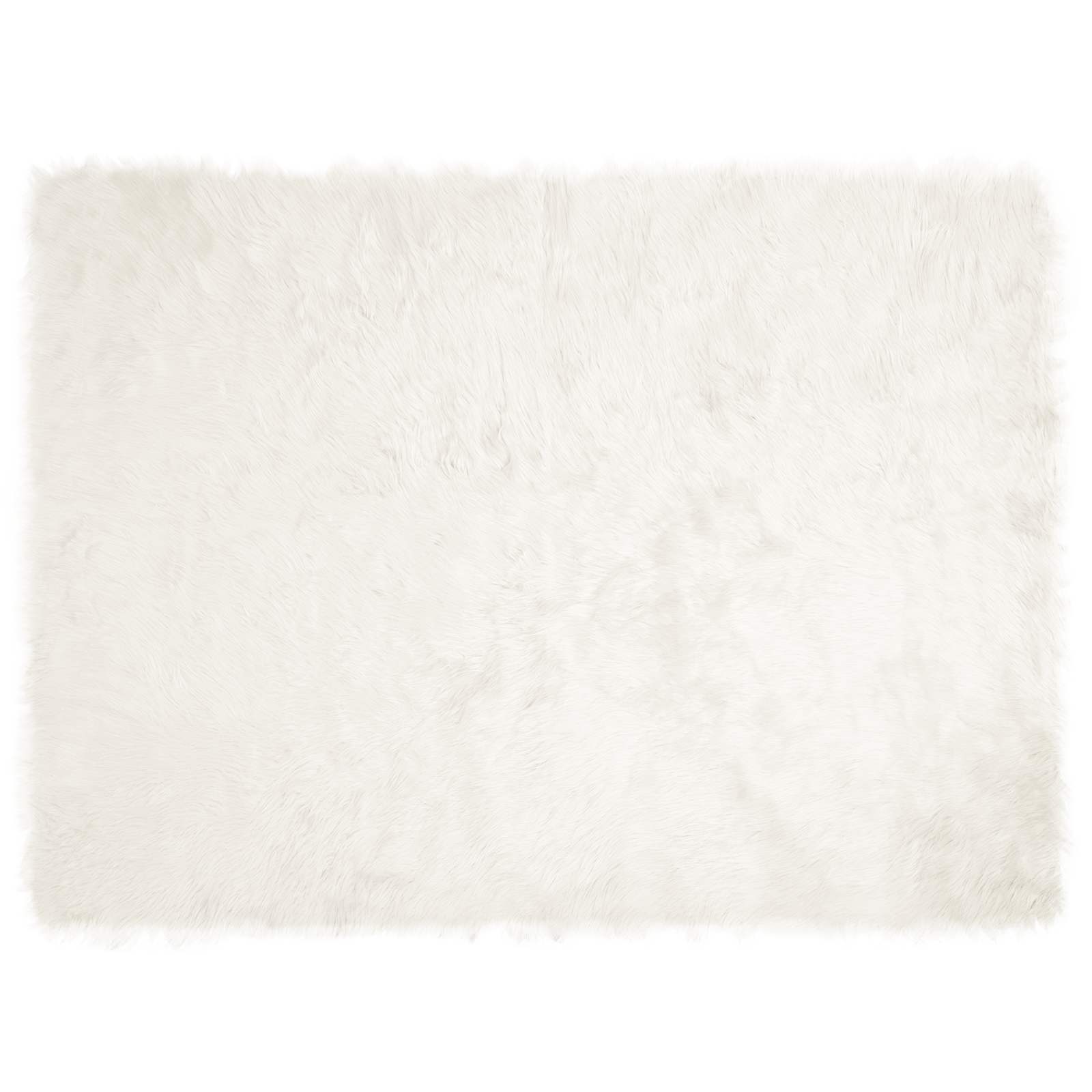 Tepih od umjetne ovčje kože TAFALLA Bijela 160 x 230 cm