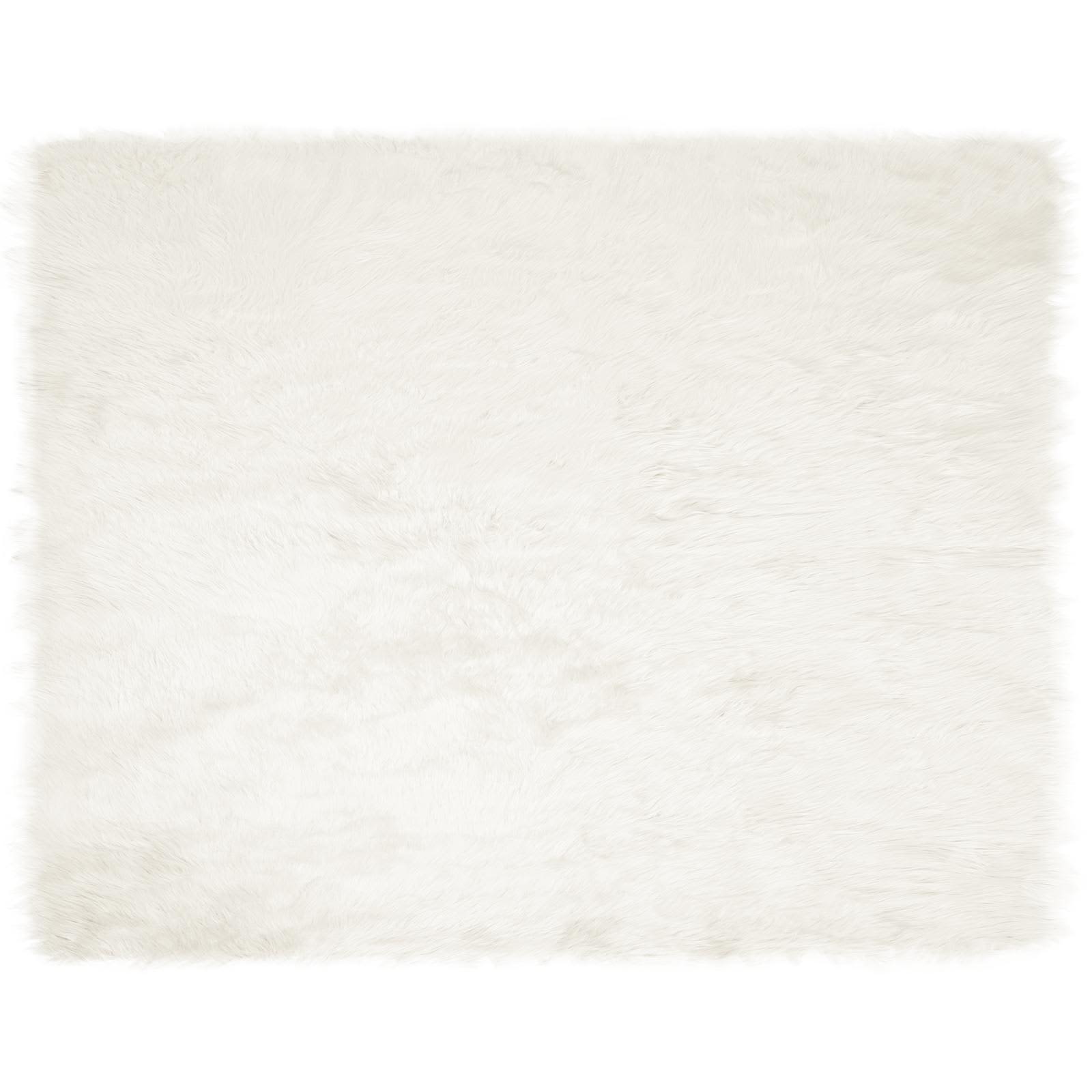 Tepih od umjetne ovčje kože TAFALLA Bijela 200 x 280 cm