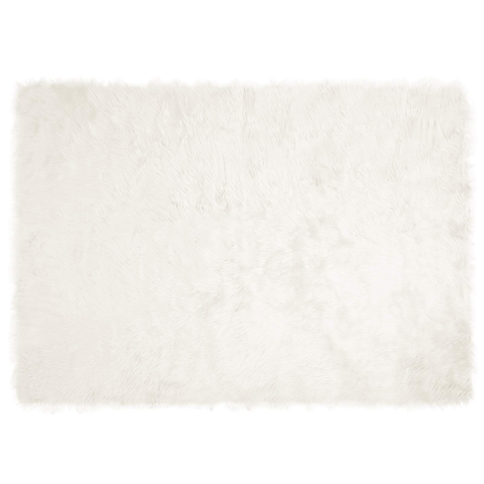 Tepih od umjetne ovčje kože TAFALLA Bijela 240 x 340 cm