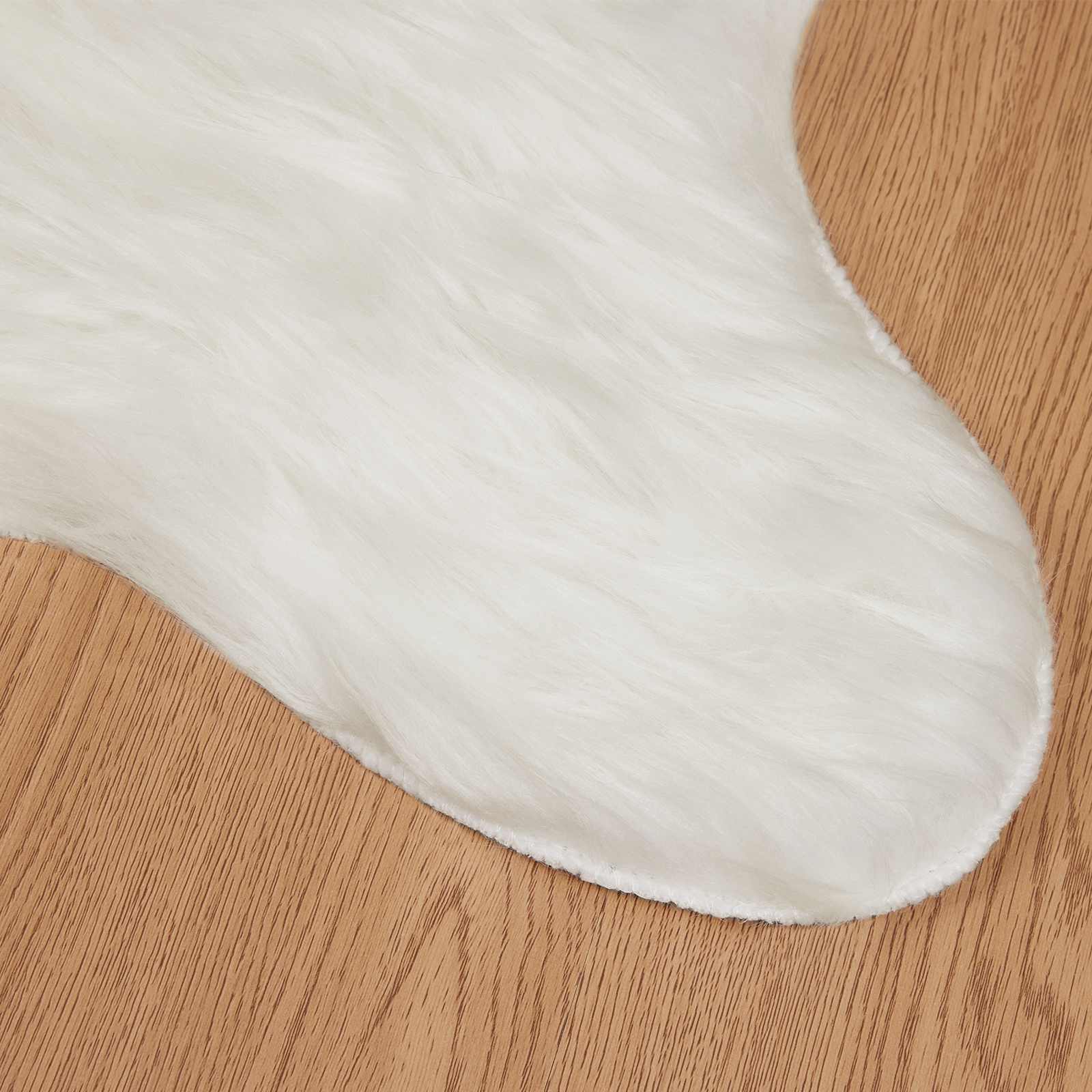 Tepih od umjetne ovčje kože TAFALLA Bijela 50 x 80 cm Poliester