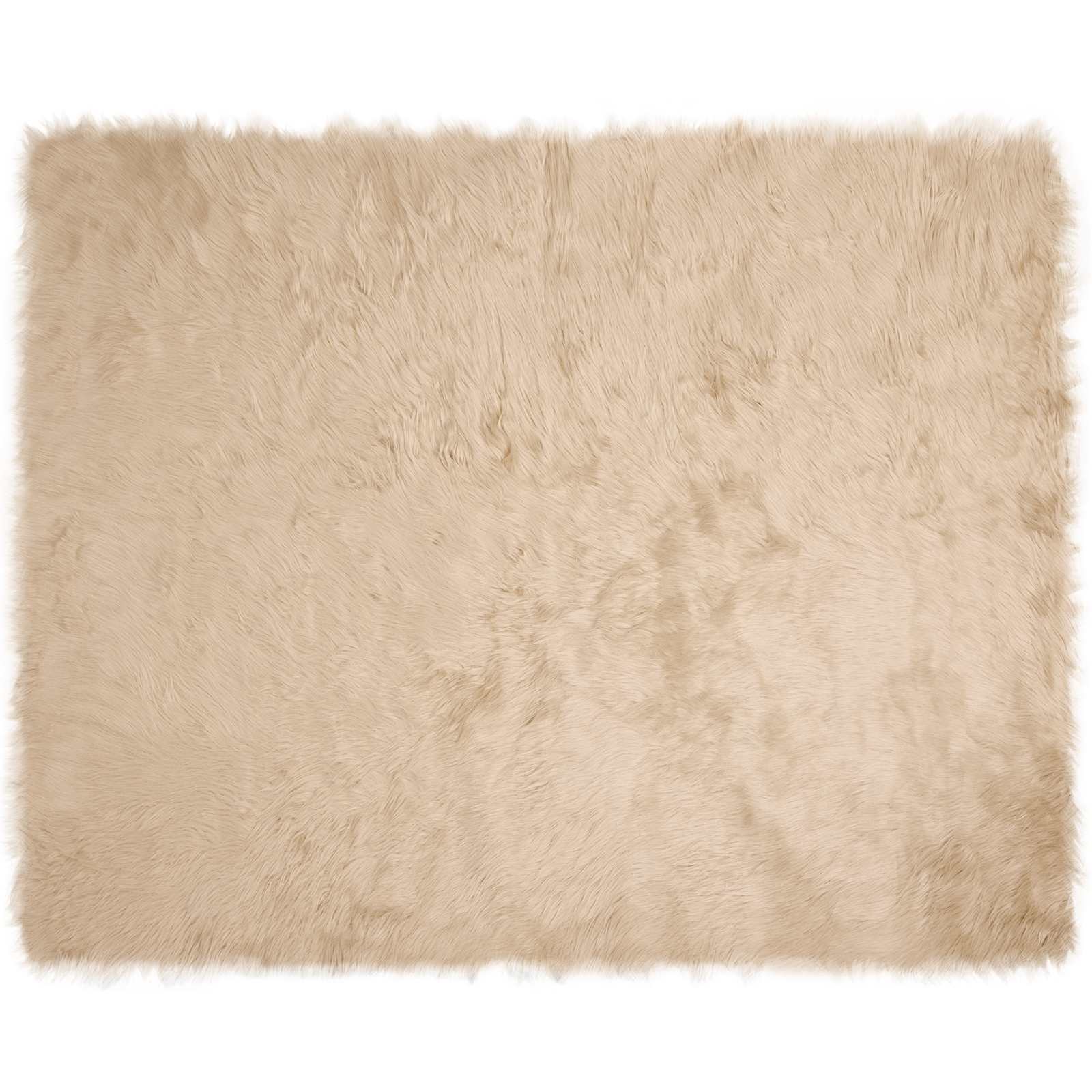Tepih od umjetne ovčje kože TAFALLA Bež 200 x 280 cm Poliester