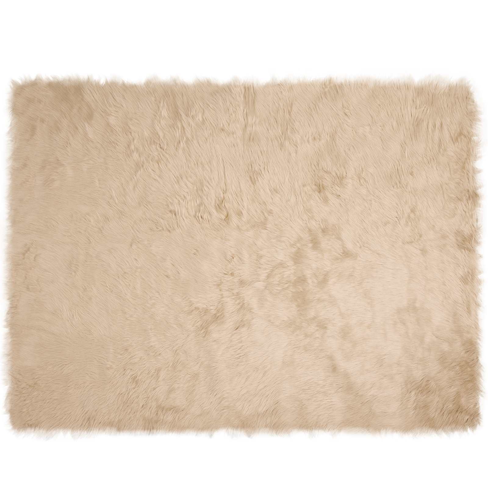 Tepih od umjetne ovčje kože TAFALLA Bež 240 x 340 cm Poliester