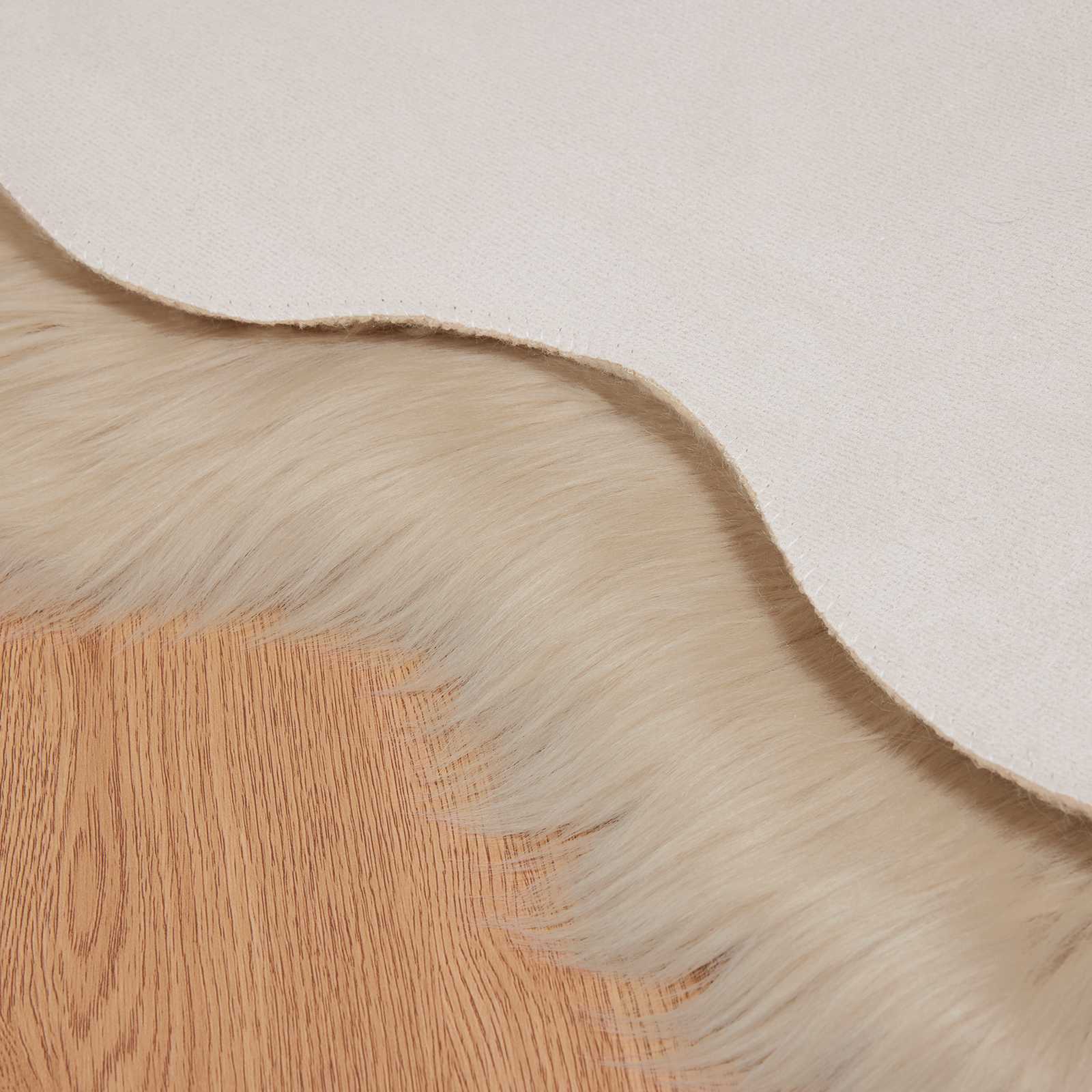 Tepih od umjetne ovčje kože TAFALLA Bež 50 x 80 cm Poliester