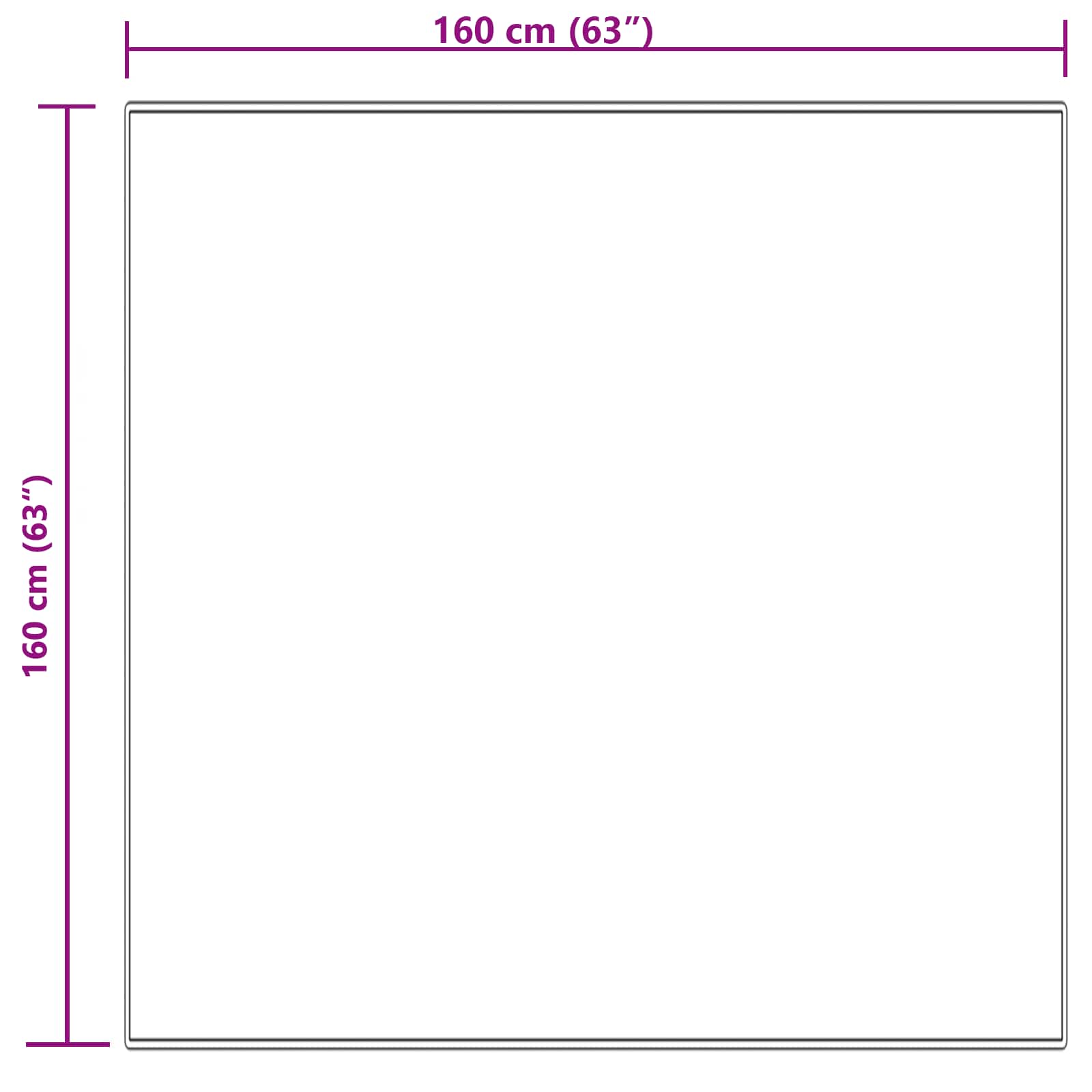Tepih od umjetne ovčje kože TAFALLA Krem 160 x 160 cm Poliester