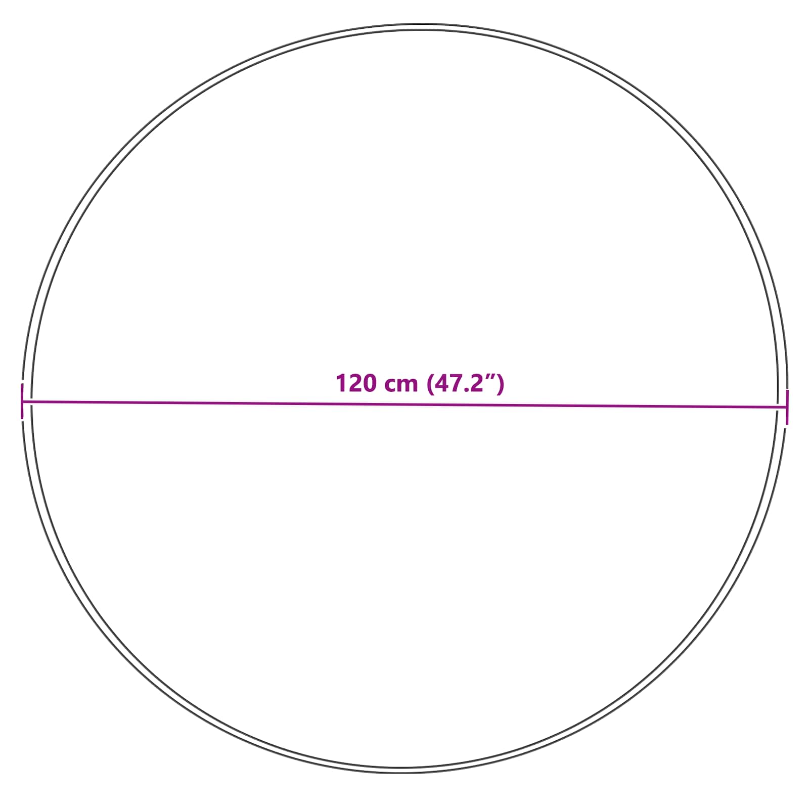 Tepih od umjetne ovčje kože TAFALLA Krem Ø 120 cm Poliester