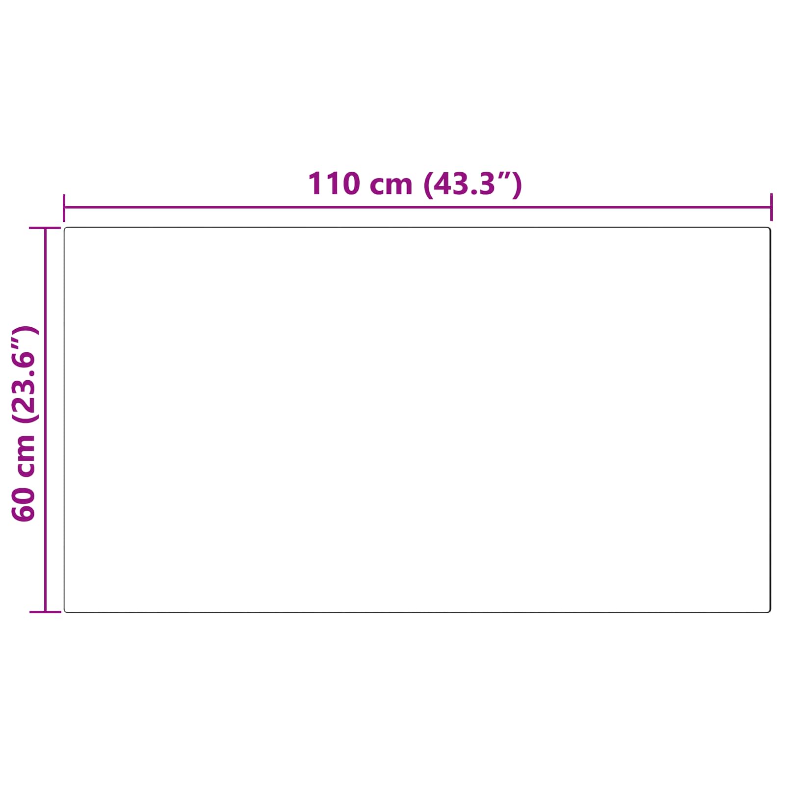 Tepih od umjetne ovčje kože TAFALLA Crna 60 x 110 cm Poliester