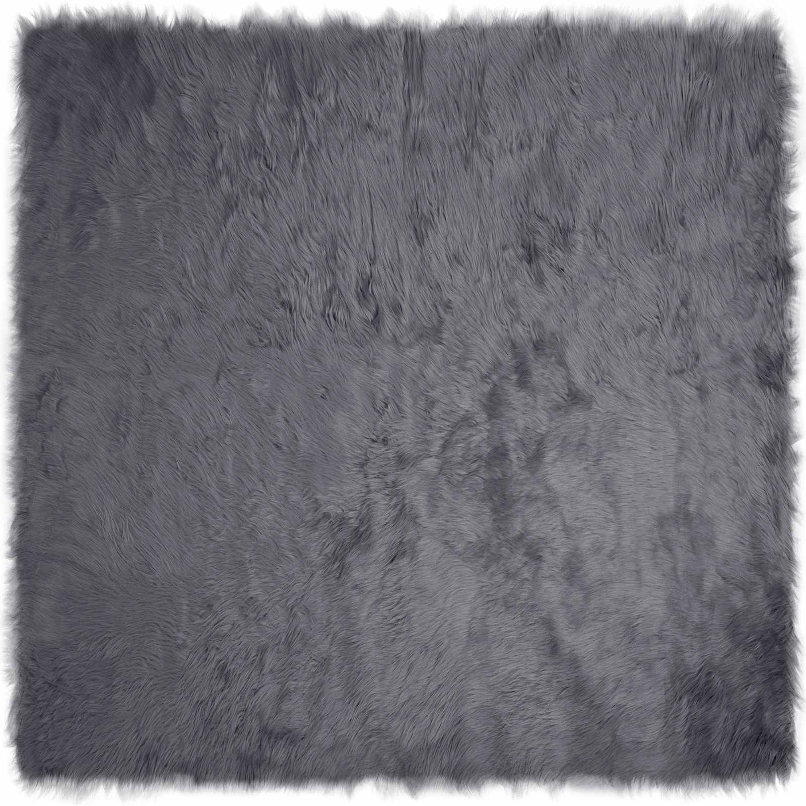 Tepih od umjetne ovčje kože TAFALLA Antracit 200 x 200 cm