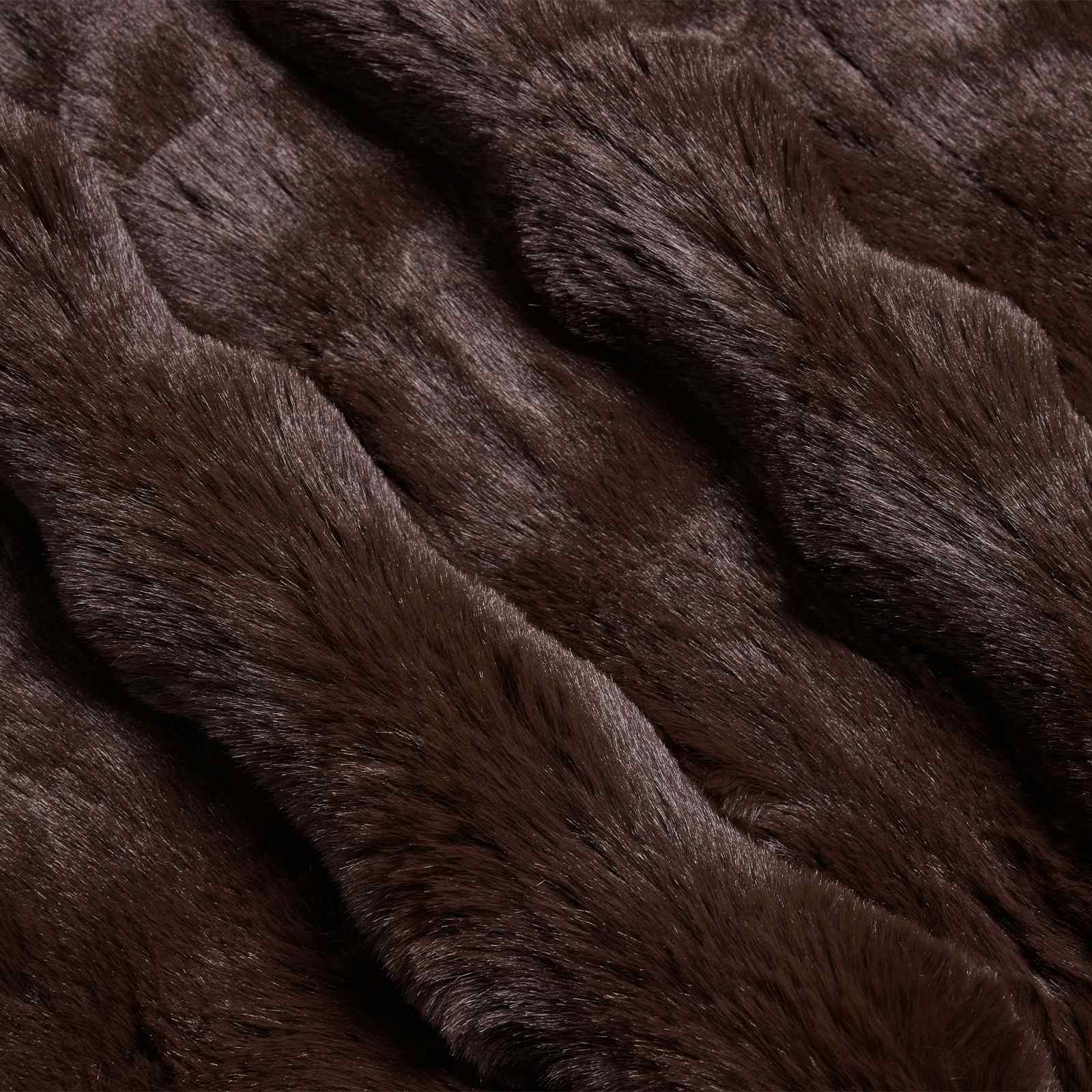 Protuklizna deka od umjetnog zečjeg krzna Olite 4 pcs Kamel