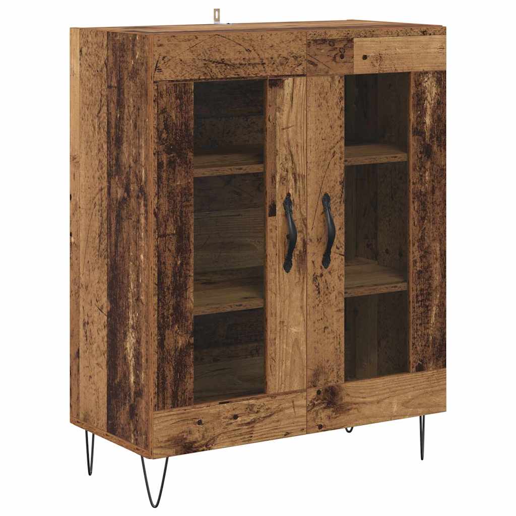 Highboard 2 pcs Staro drvo Konstruirano drvo