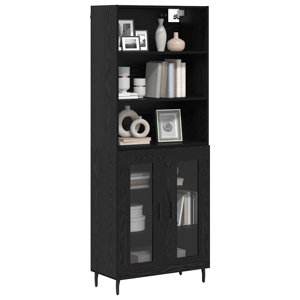 Highboard Crni hrast 69,5 x 34 x 180 cm