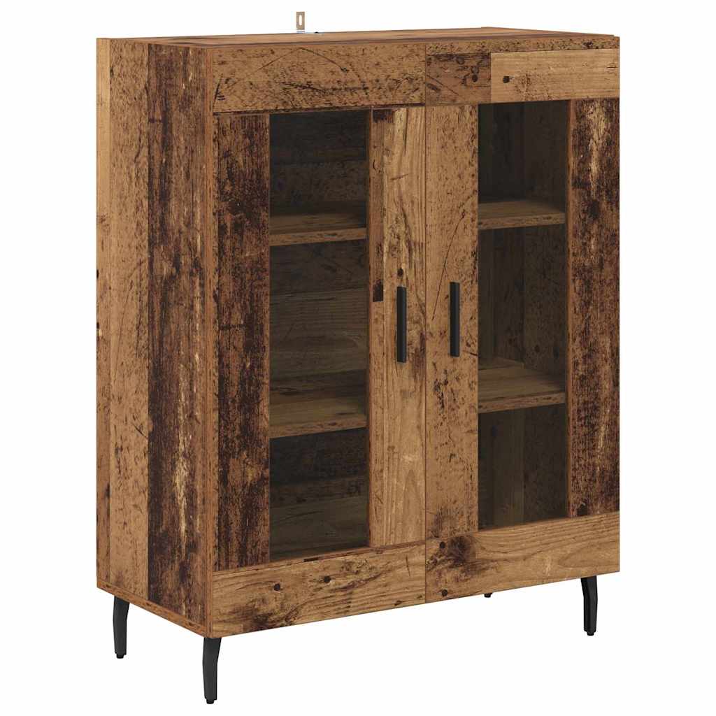 Highboard 2 pcs Staro drvo Konstruirano drvo