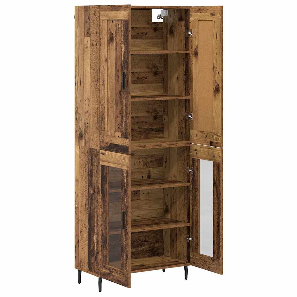 Highboard 2 pcs Staro drvo Konstruirano drvo