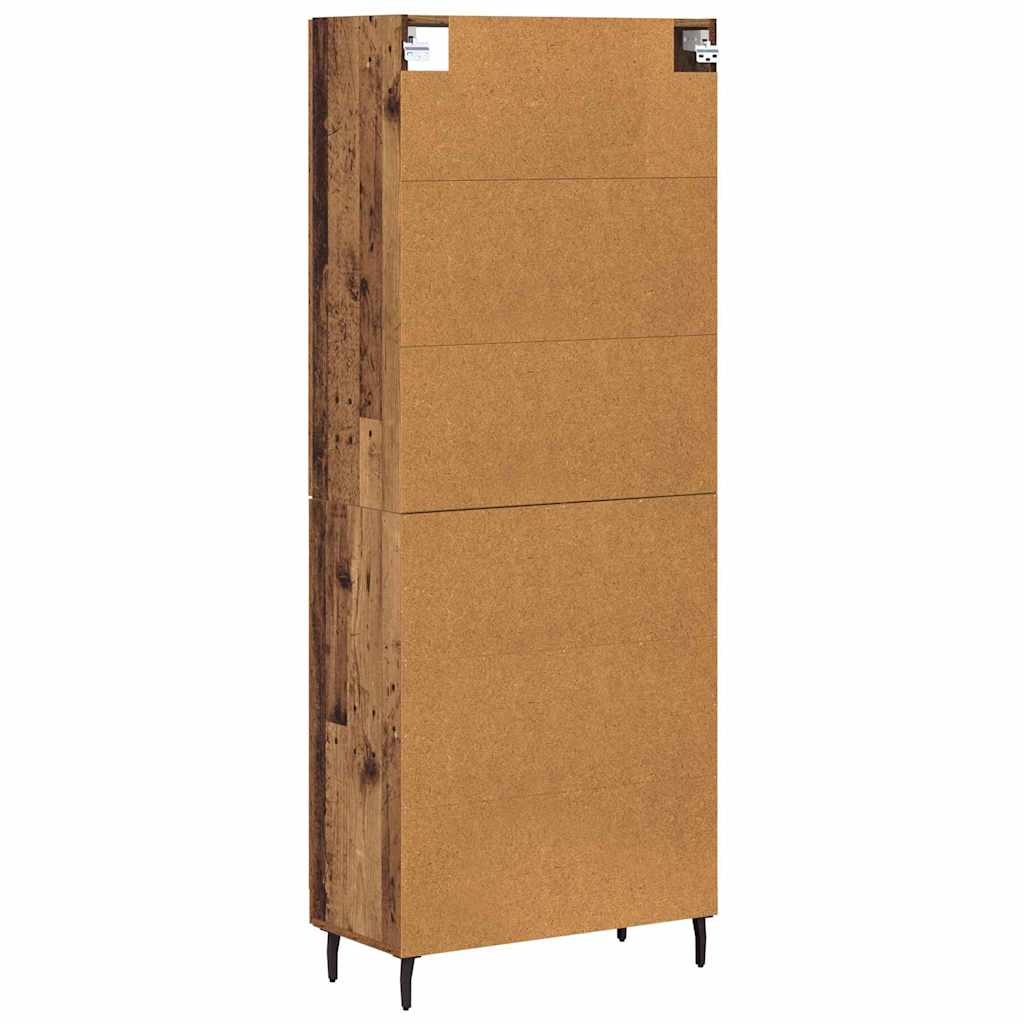 Highboard 2 pcs Staro drvo Konstruirano drvo