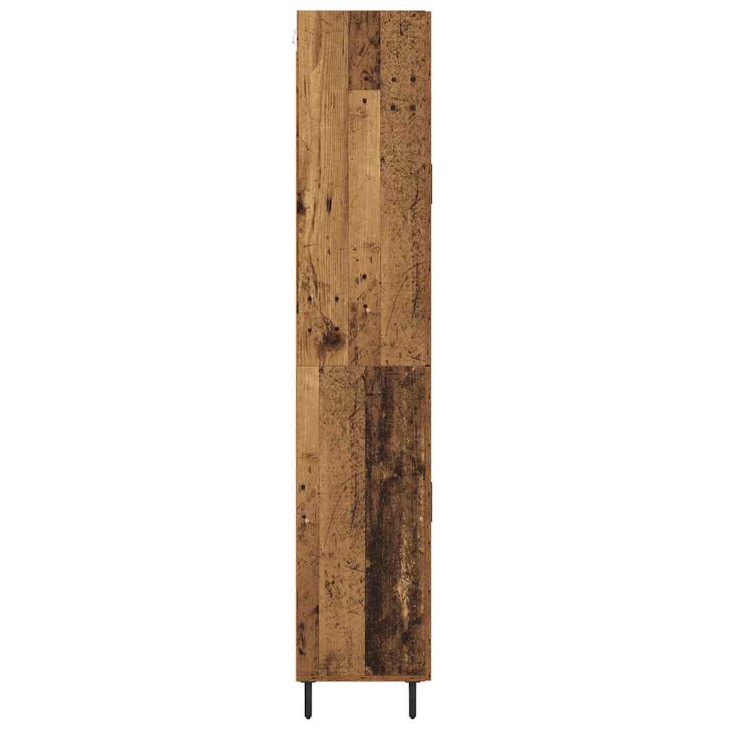 Highboard 2 pcs Staro drvo Konstruirano drvo