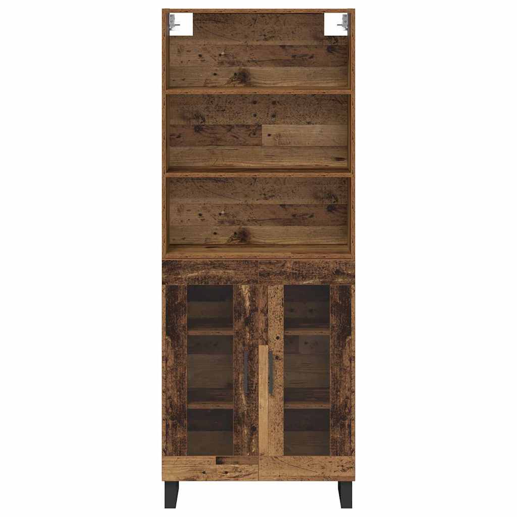 Highboard 2 pcs Staro drvo Konstruirano drvo