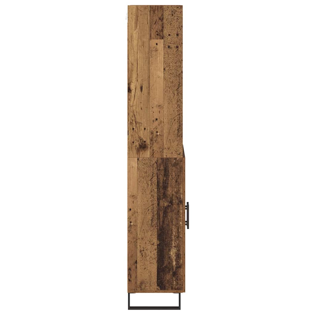 Highboard 2 pcs Staro drvo Konstruirano drvo