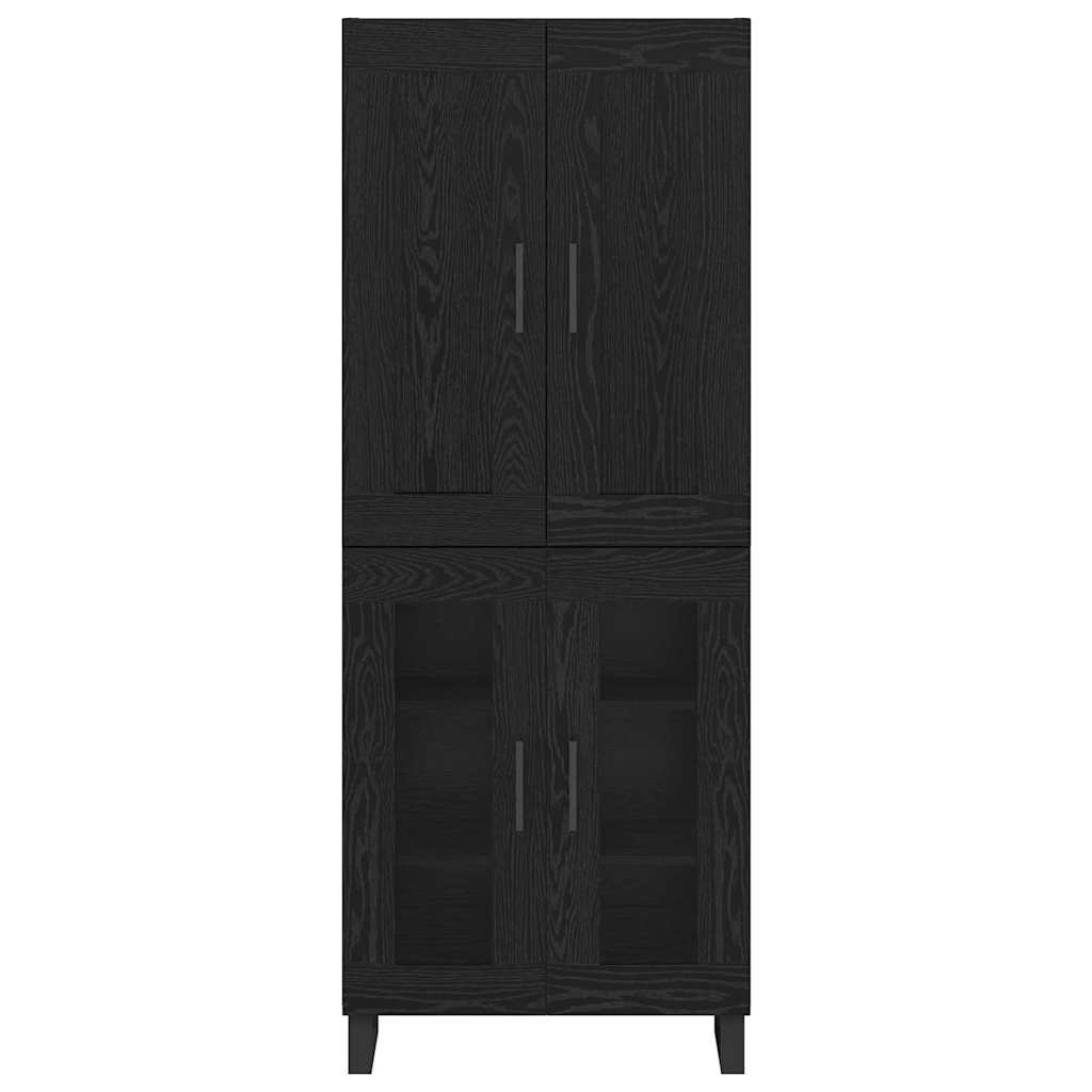 Highboard Crni hrast 69,5 x 34 x 180 cm Konstruirano drvo