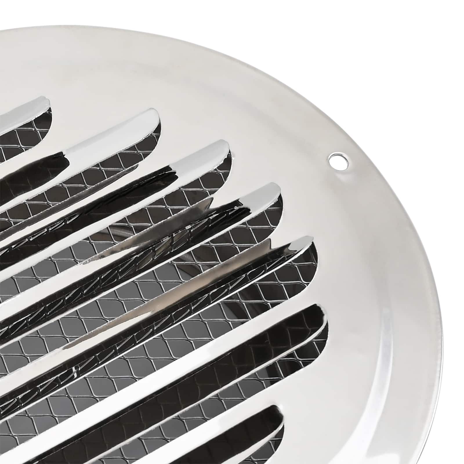 Pokrov ventilacije 4 pcs Srebrno 80 mm Nehrđajući čelik