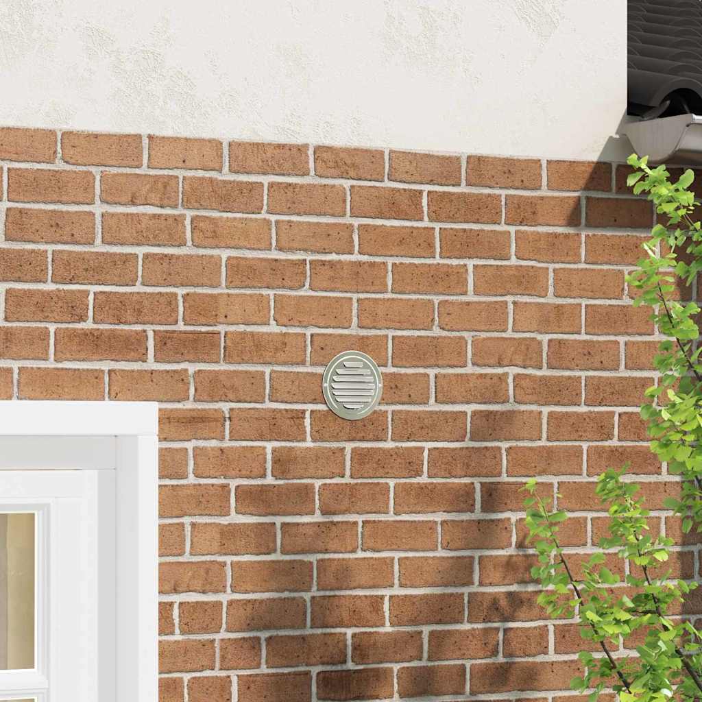 Pokrov ventilacije 4 pcs Srebrno 125 mm Nehrđajući čelik